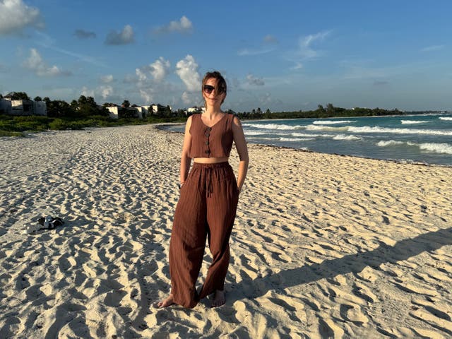 <p>Robyn found serenity on the private beach at Punta Maroma</p>