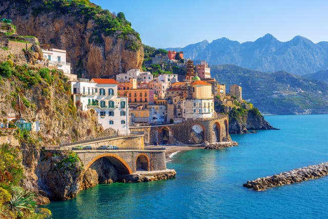 <p>The first stop on this two-wheeled adventure was the postcard-perfect town of Atrani</p>