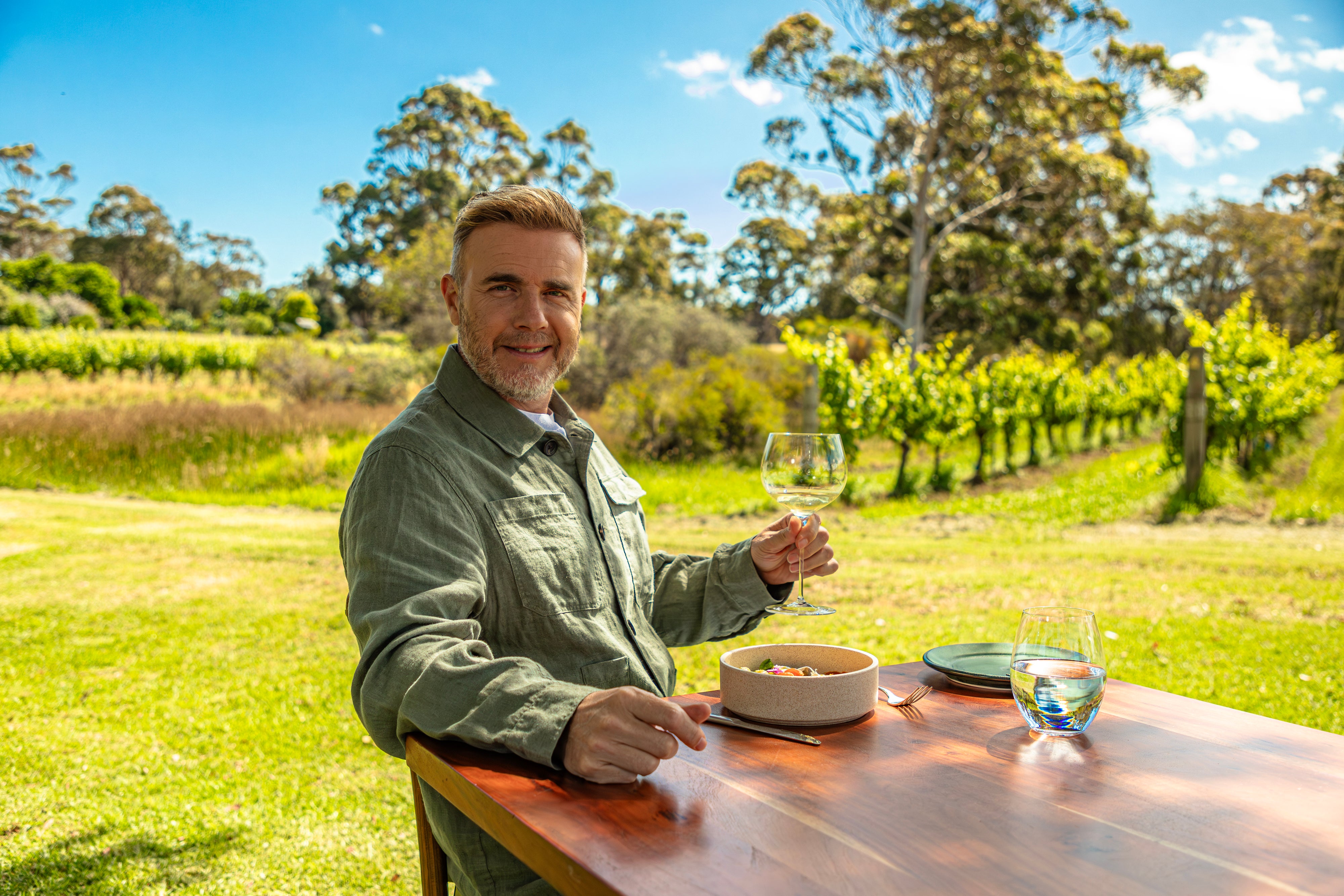 Gary at a vineyard in Margaret River