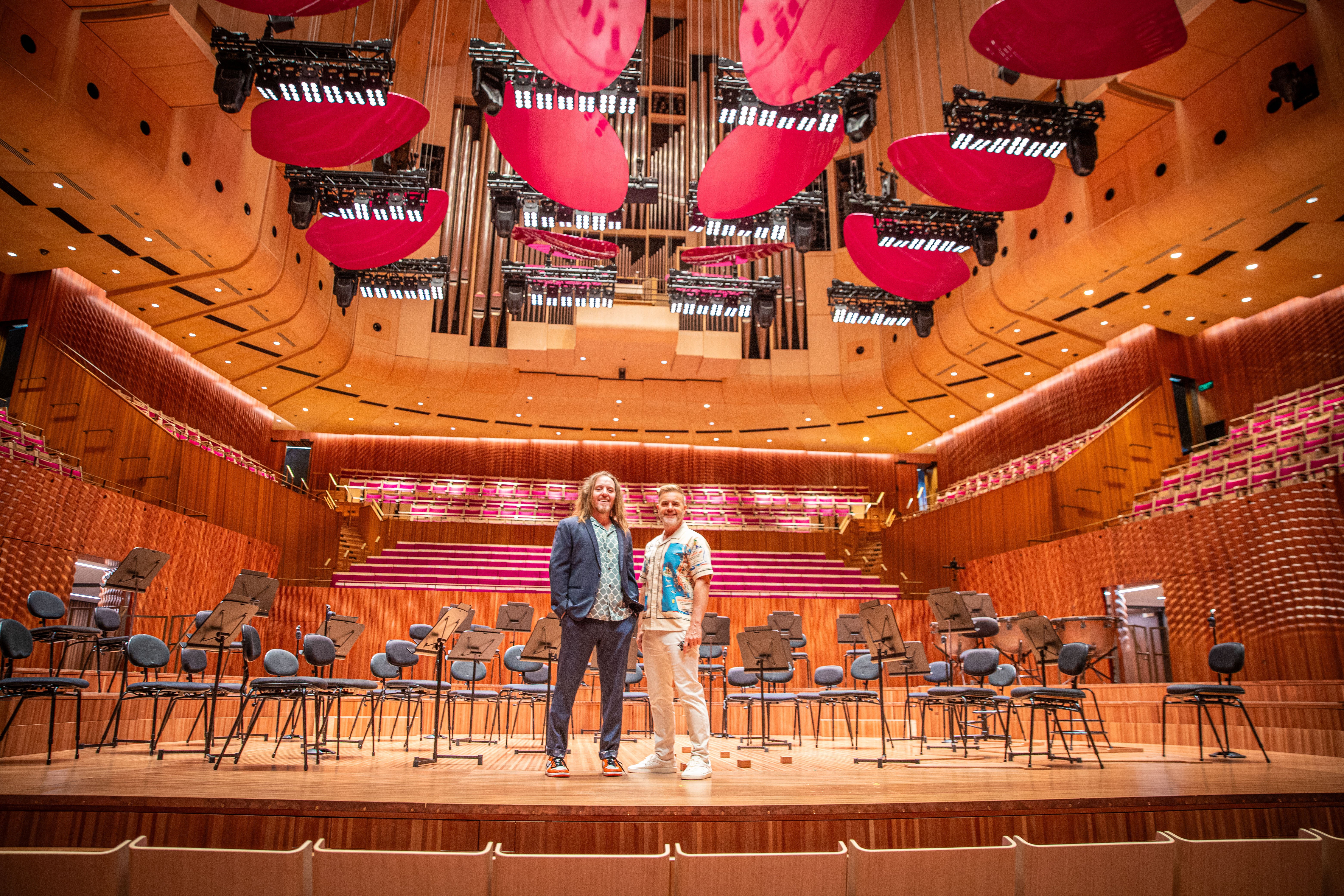 Gary with Tim Minchin at the Sydney Opera House