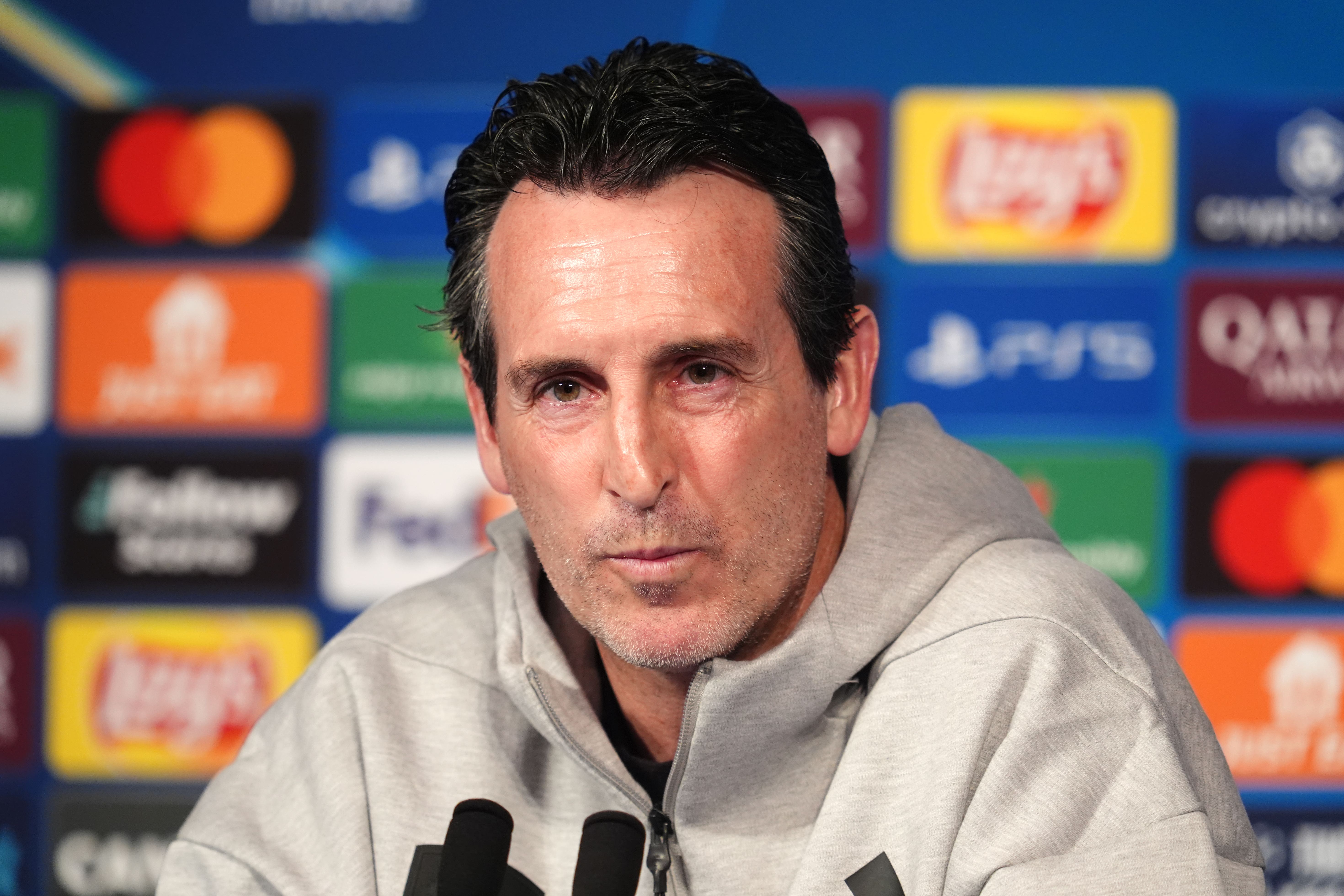 Aston Villa manager Unai Emery is calling for focus ahead of the trip to Southampton (Adam Davy/PA)