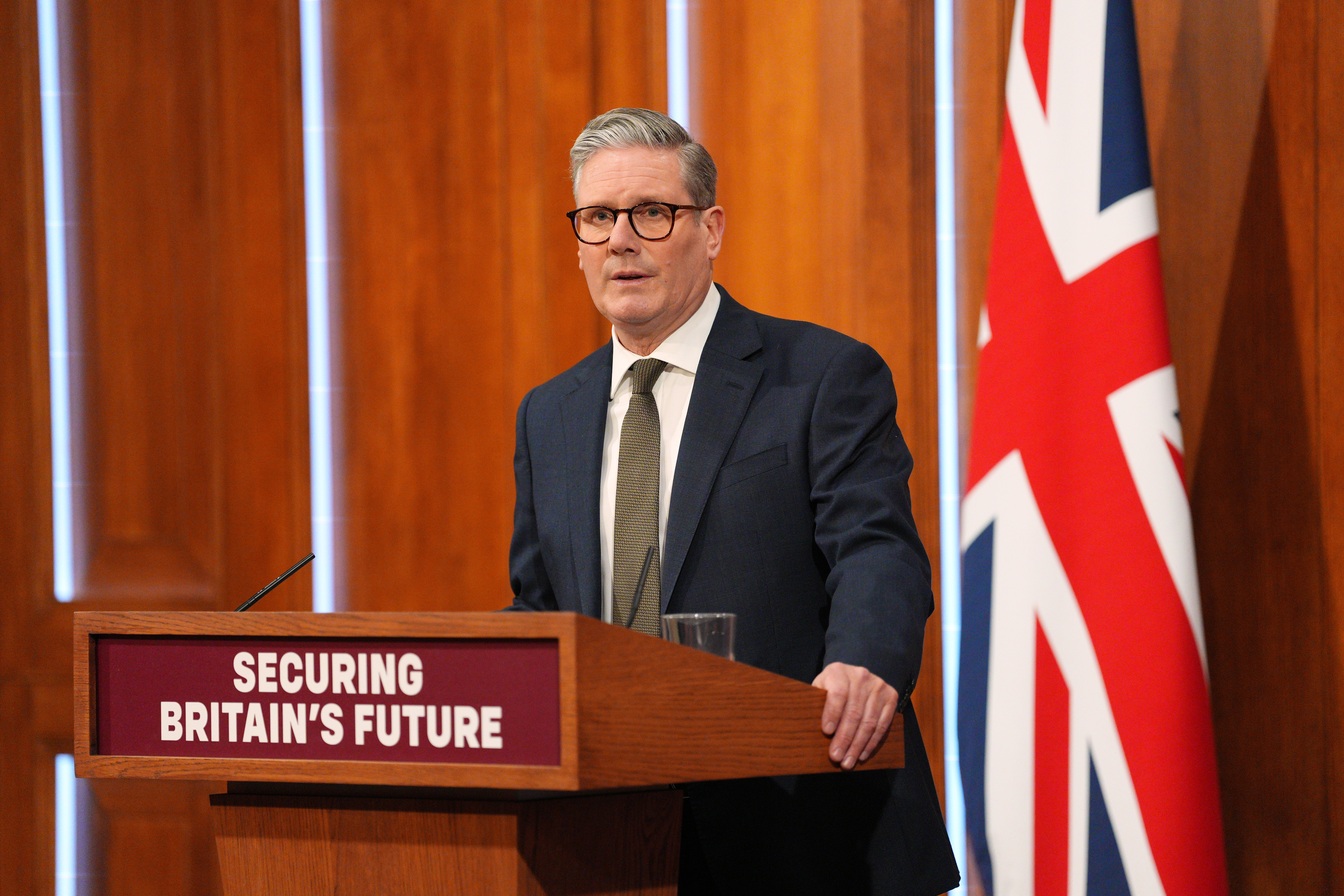 Sir Keir Starmer said the future of British Steel hangs in the balance