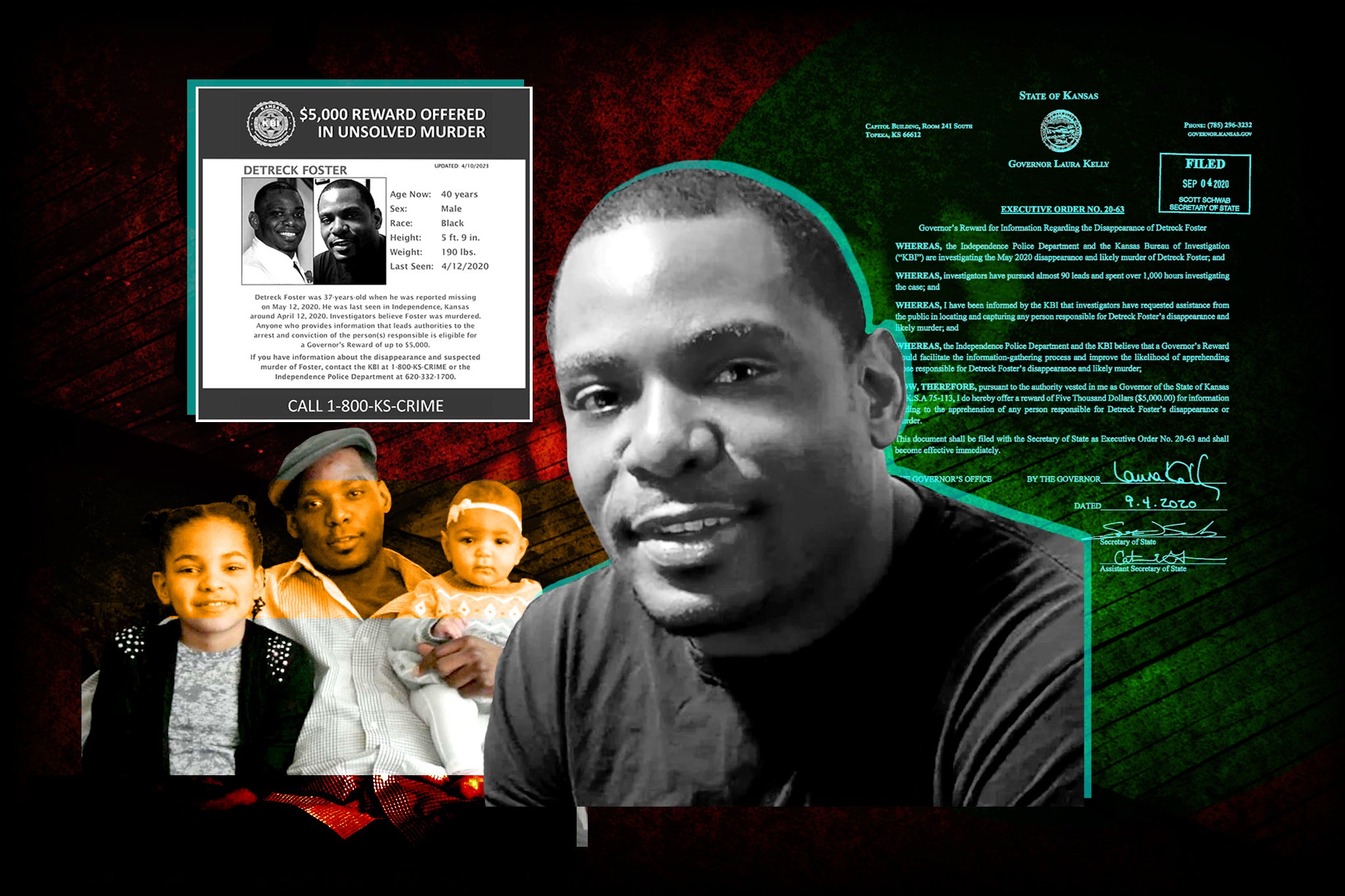 Five years ago, father of two, Detreck Foster, disappeared — and now police believe he was murdered