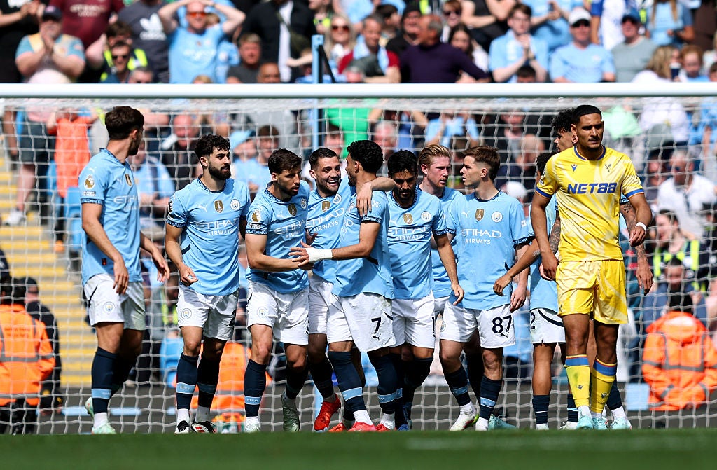 City had five separate goalscorers in a rampant home win