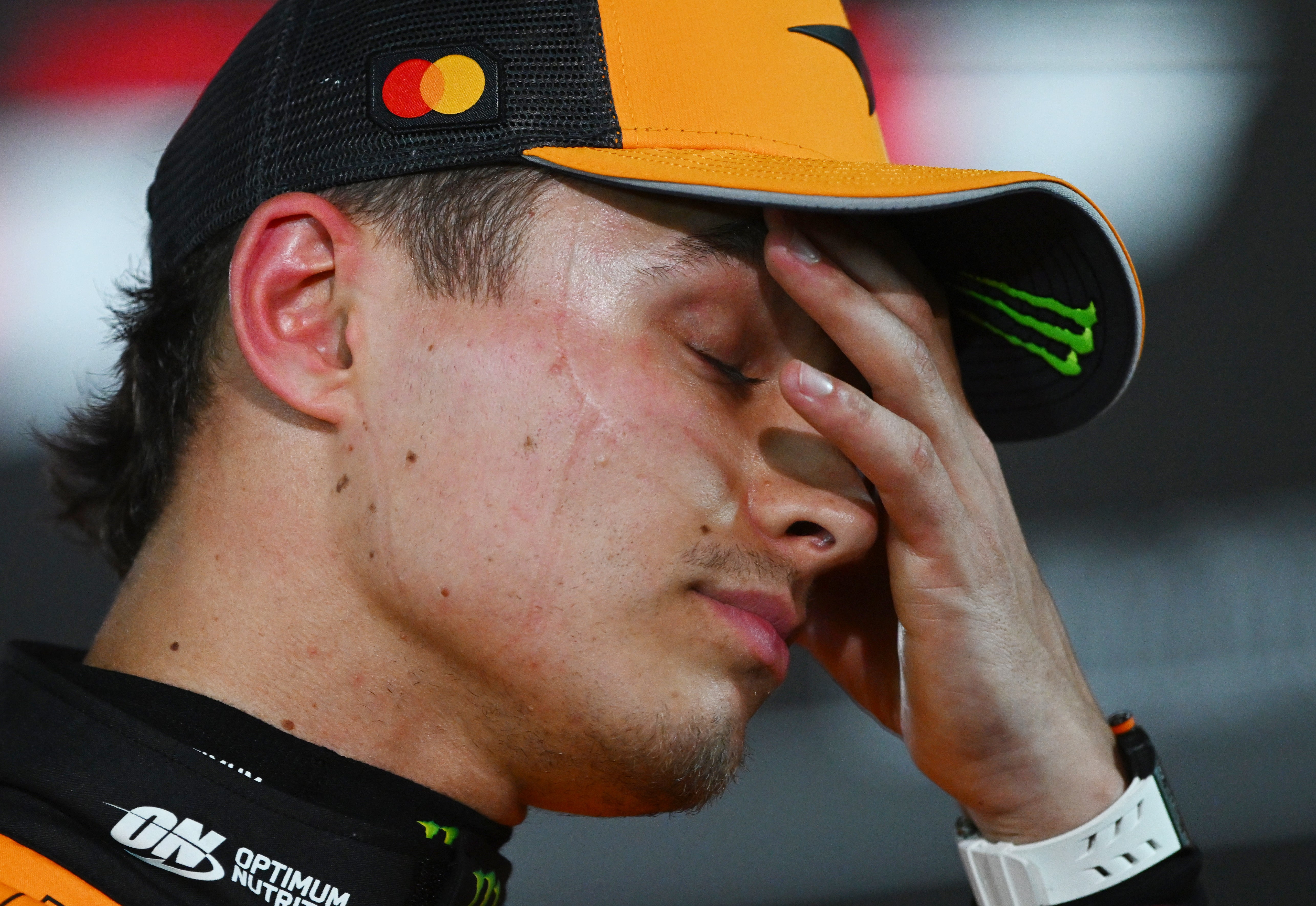 Lando Norris could only qualify sixth for Sunday’s race