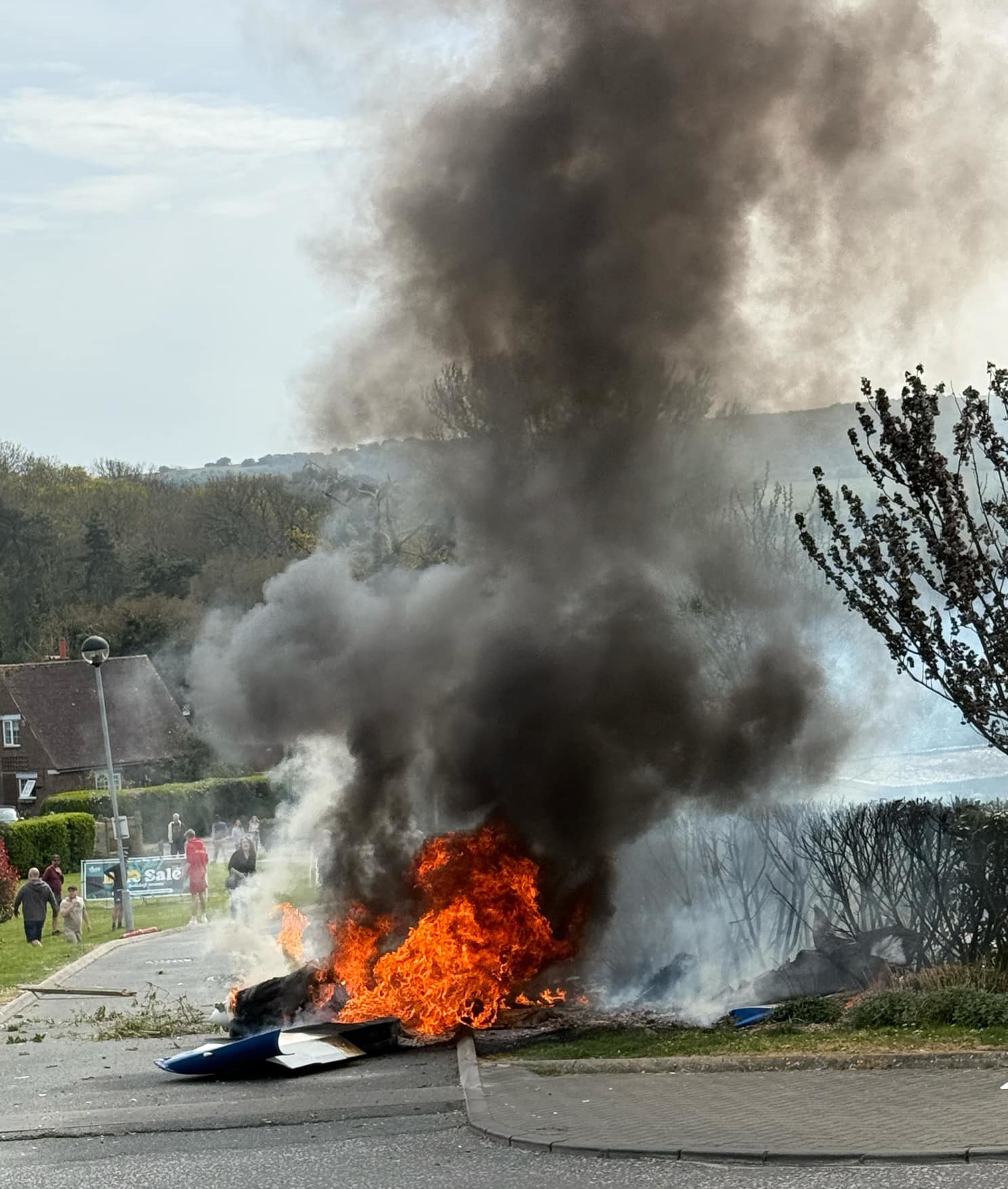 Two people suffered minor injuries in the incident (James Lowe/PA)