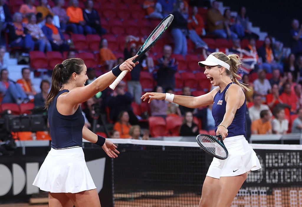 Great Britain battled past the Netherlands to secure a place in the Billie Jean King Cup finals