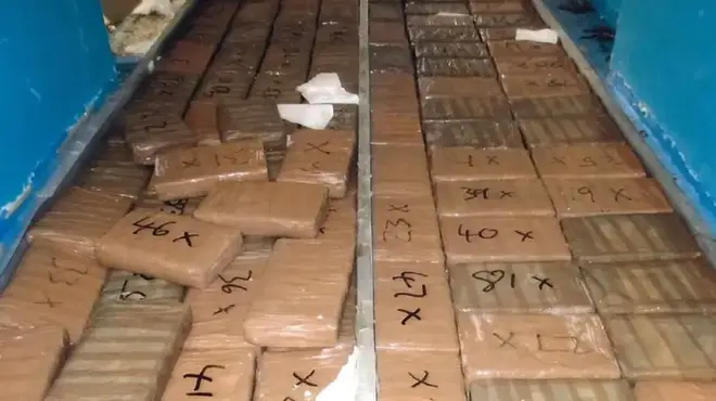 The haul of cocaine was hidden beneath foie gras