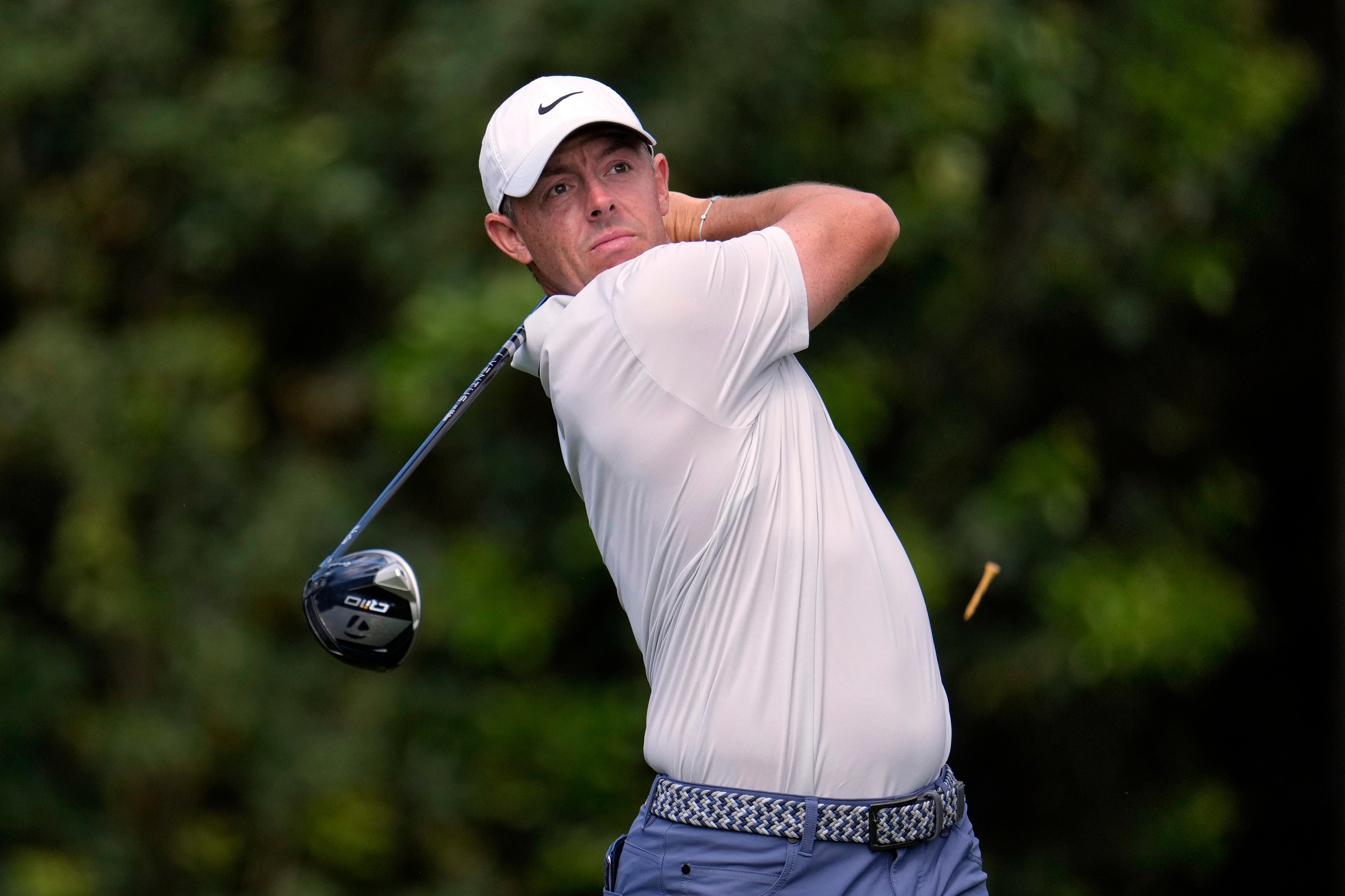 Rory McIlroy will take a two-shot lead over Bryson DeChambeau into the final round of the Masters (George Walker IV/AP)