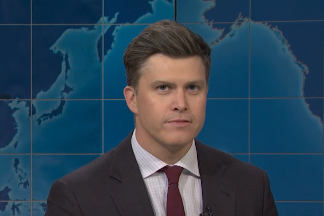 Colin Jost mocked Trump’s tariffs U-turn