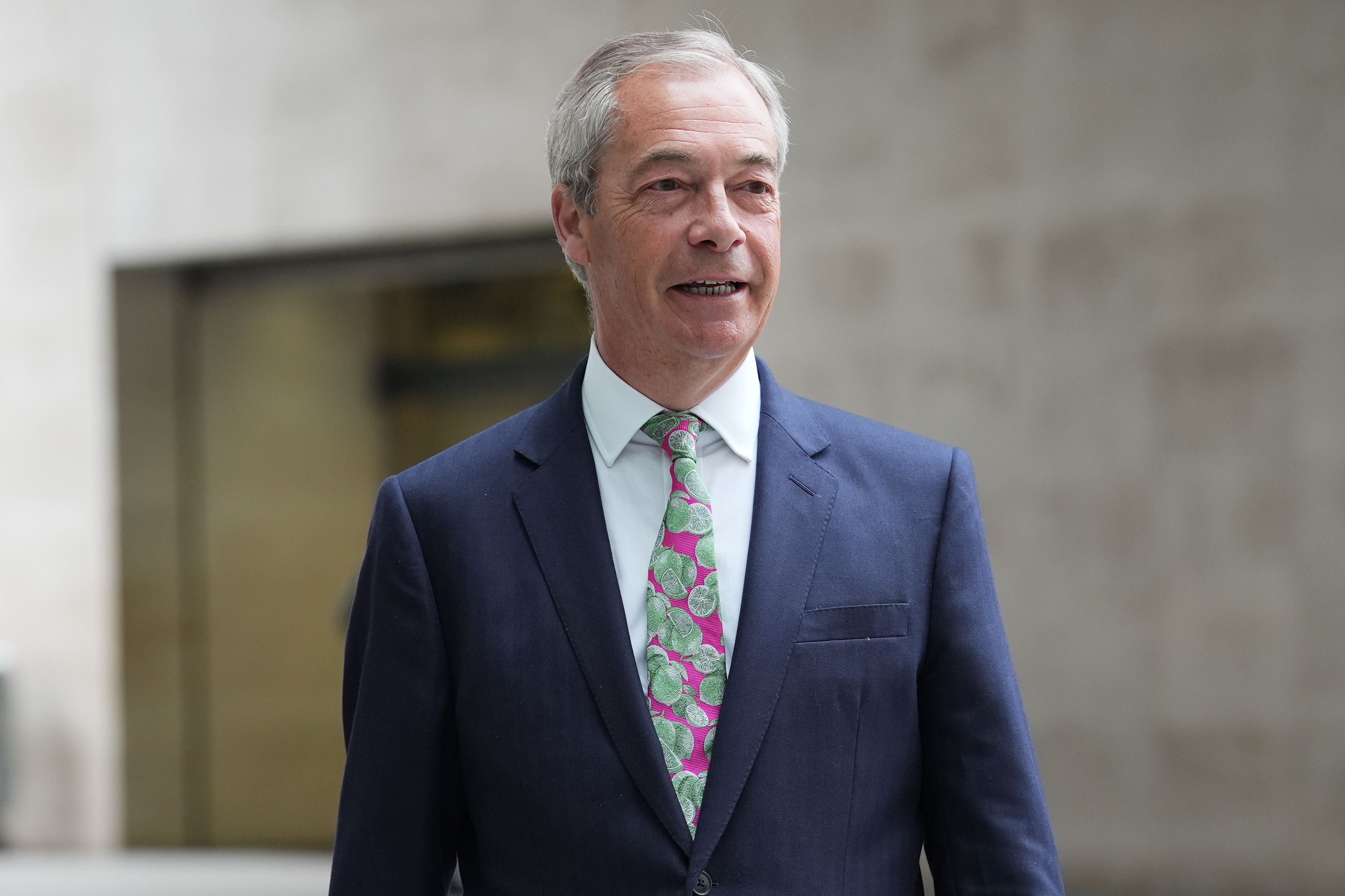 Nigel Farage said he had spoken to Elon Musk about a tweet in which the billionaire said he should be replaced as Reform UK leader (Lucy North/PA)