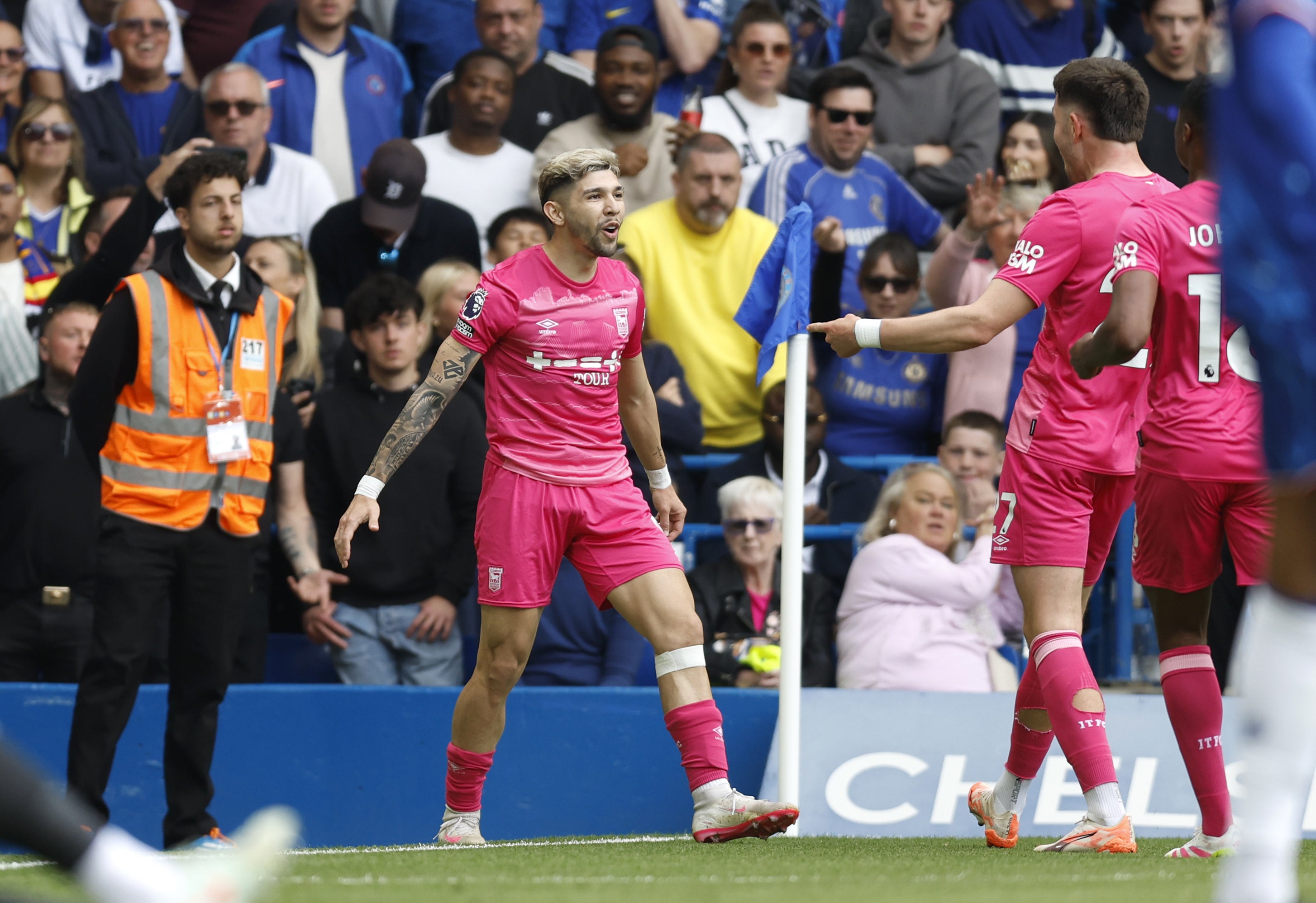 Julio Enciso scored Ipswich’s first goal