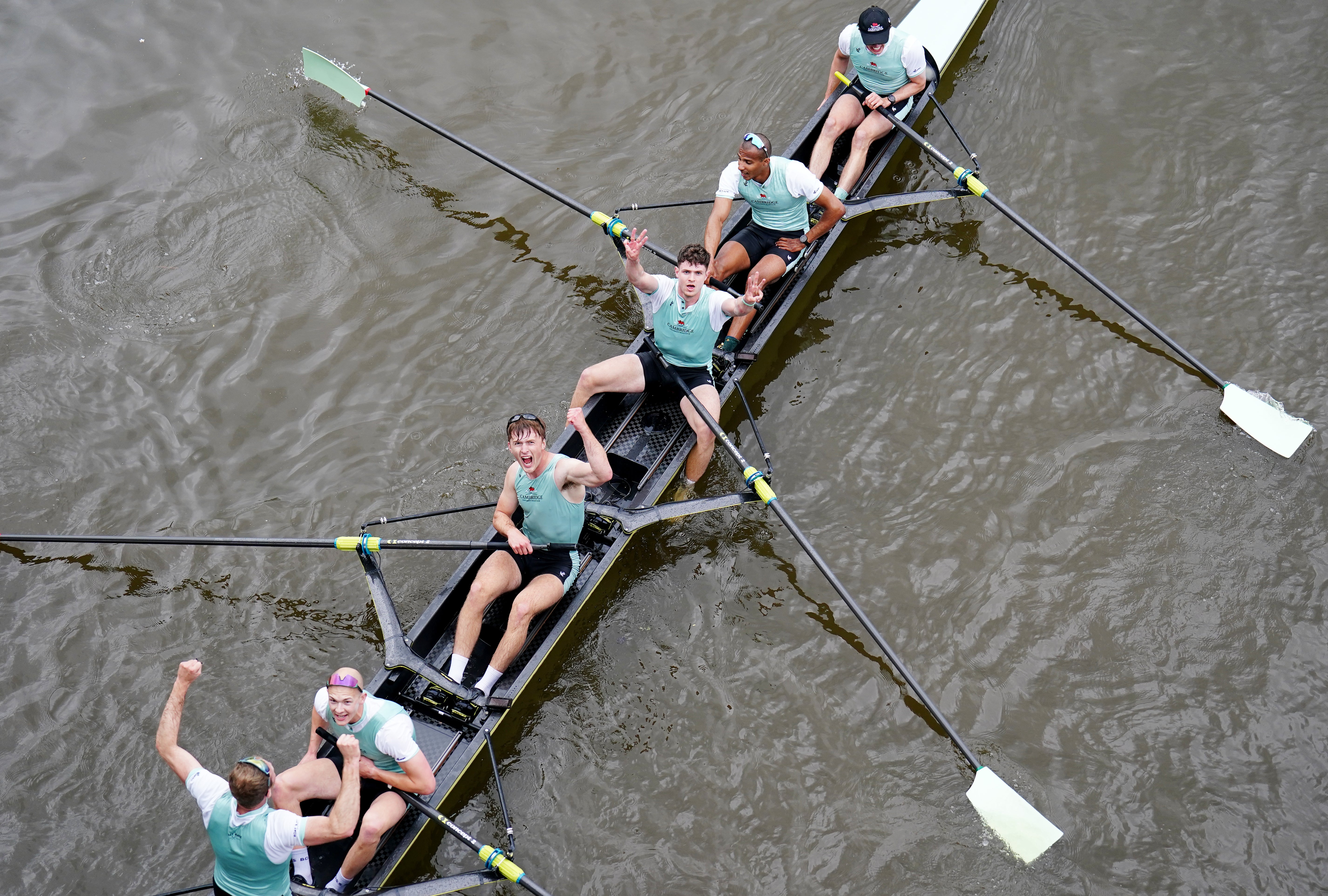 Cambridge were victorious for a third-straight year (Zac Goodwin/PA)
