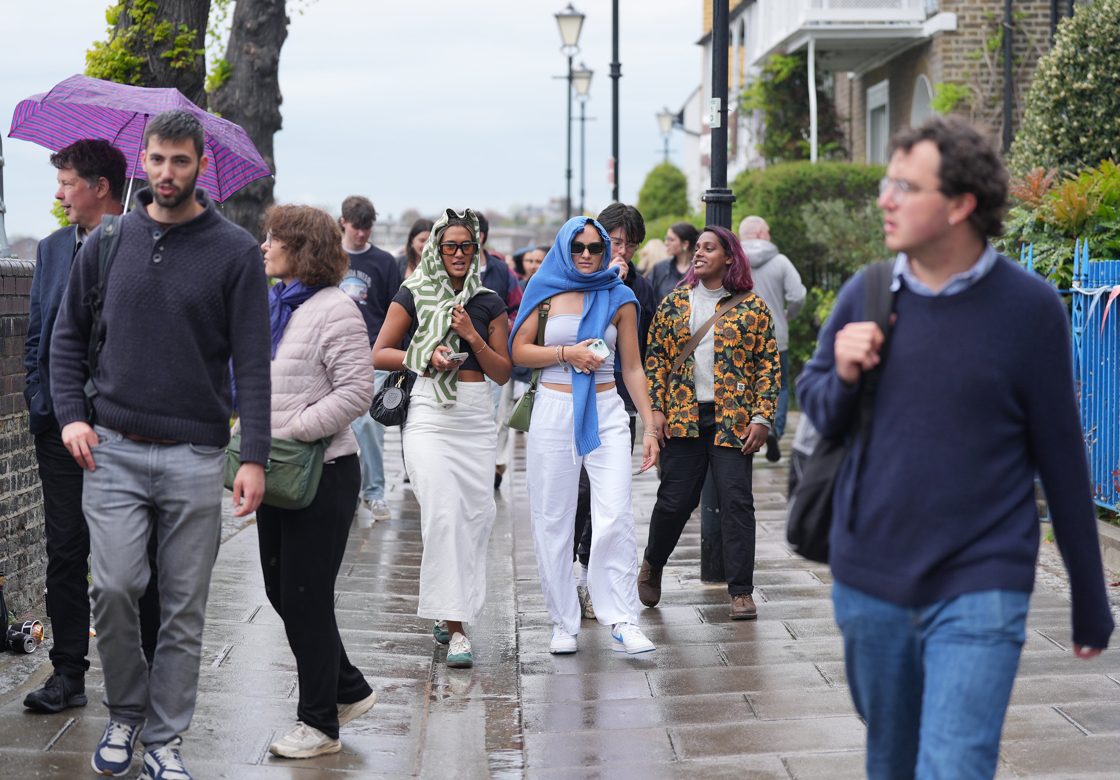 The UK’s run of warm spring weather has come to an abrupt end