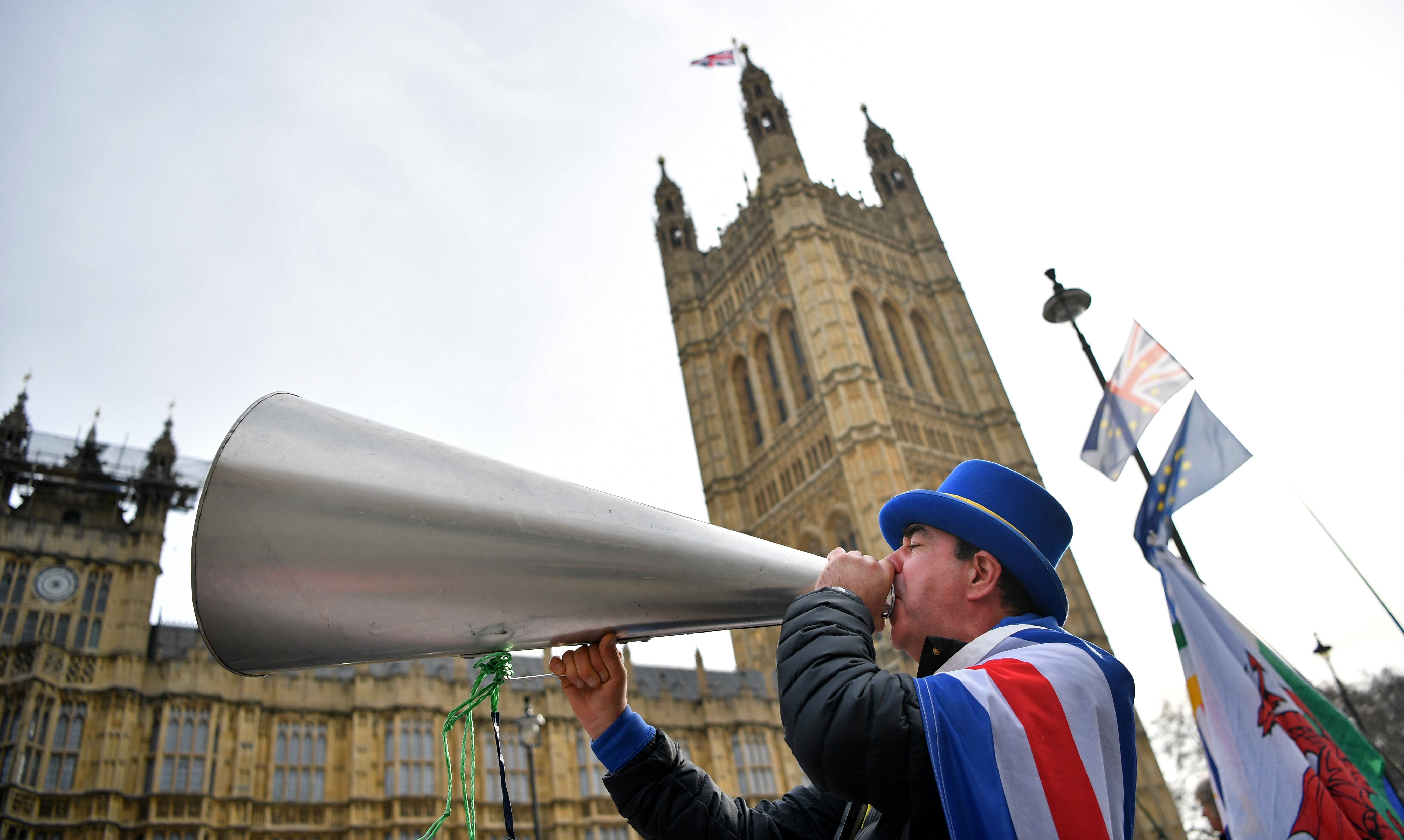 Notorious anti-Brexit protester Steve Bray has not come to Tory conference