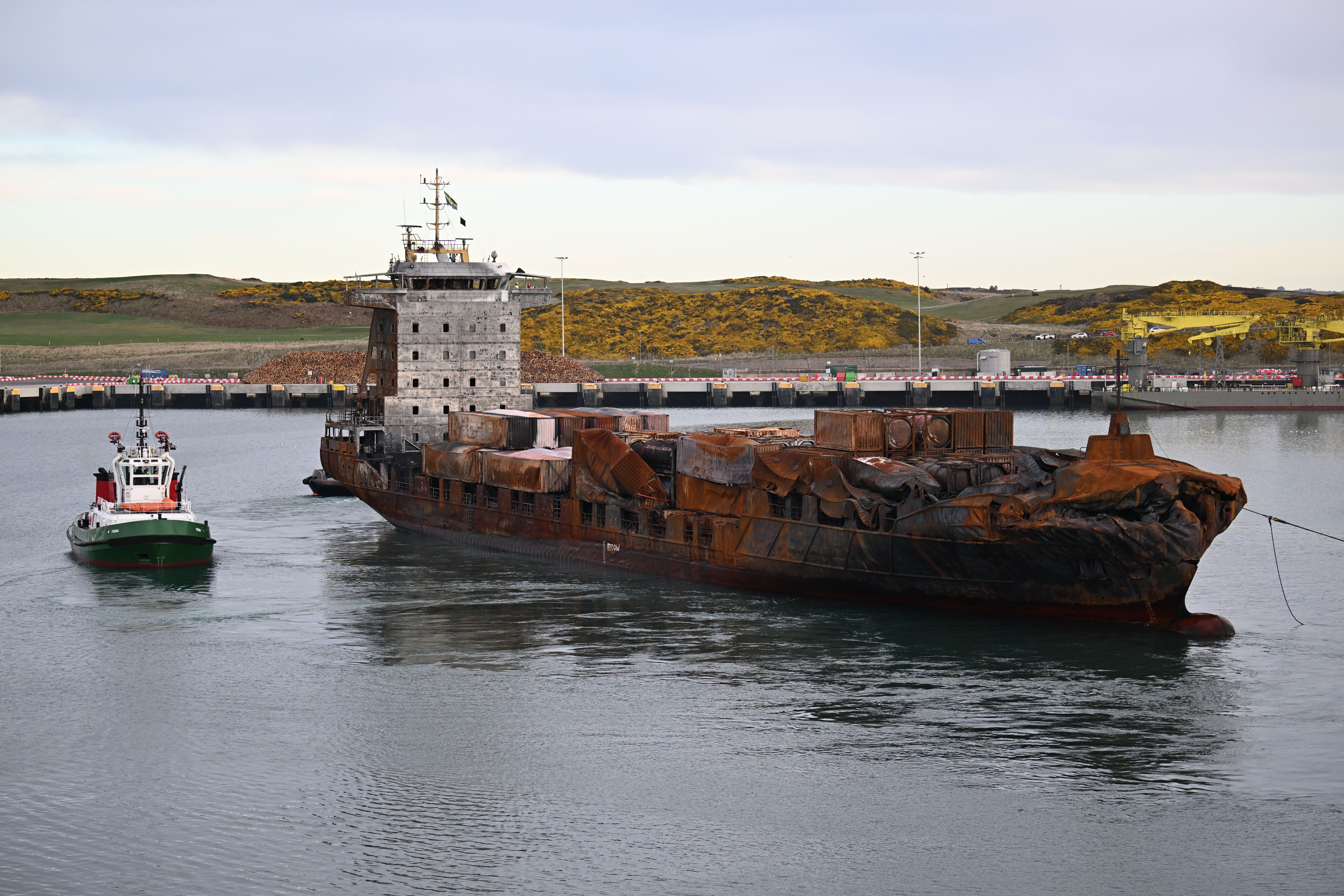 Vladimir Motin was captain of the container ship Solong (Michal Wachucik/PA)