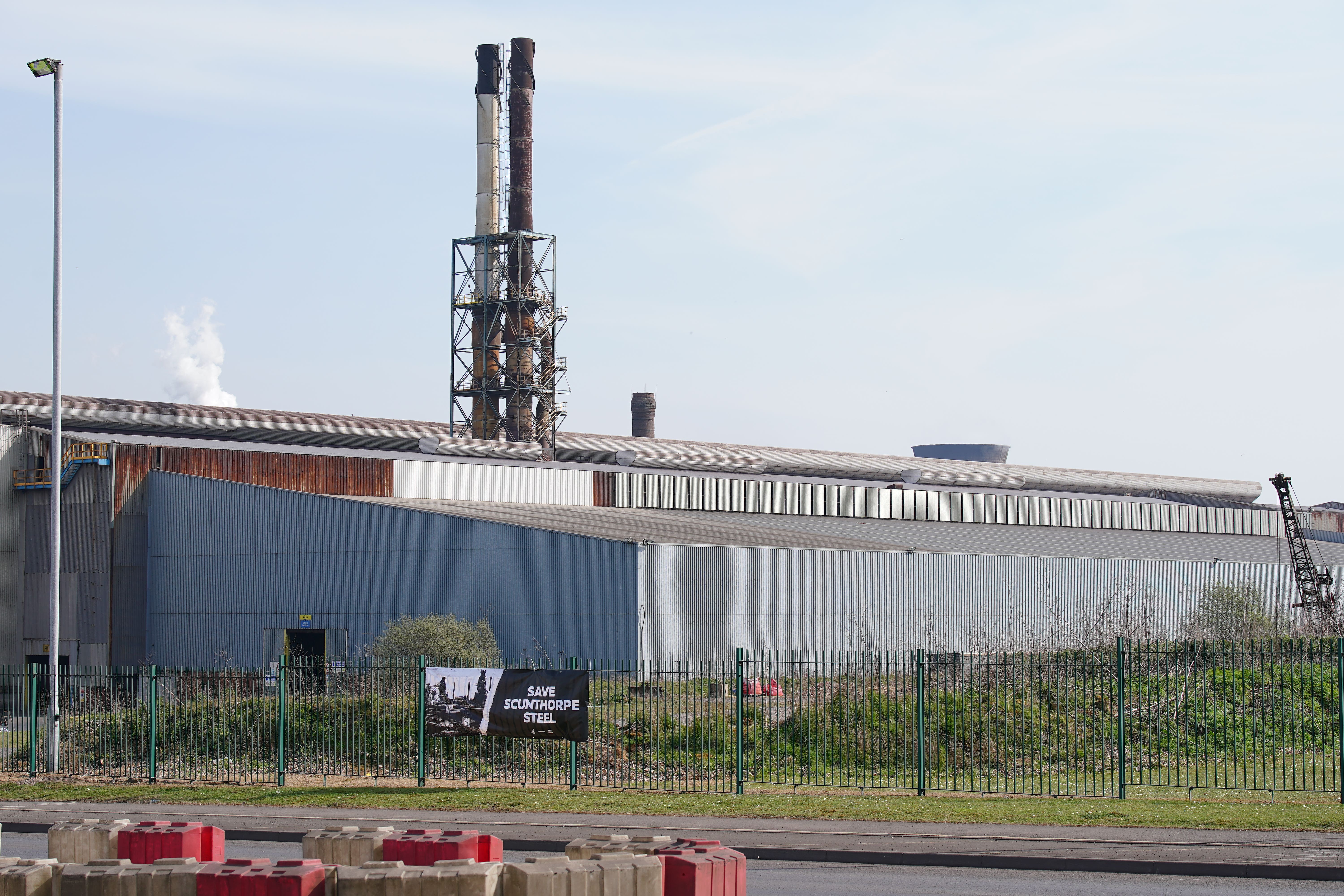 The British Steel site in Scunthorpe, Lincolnshire (Peter Byrne/PA)