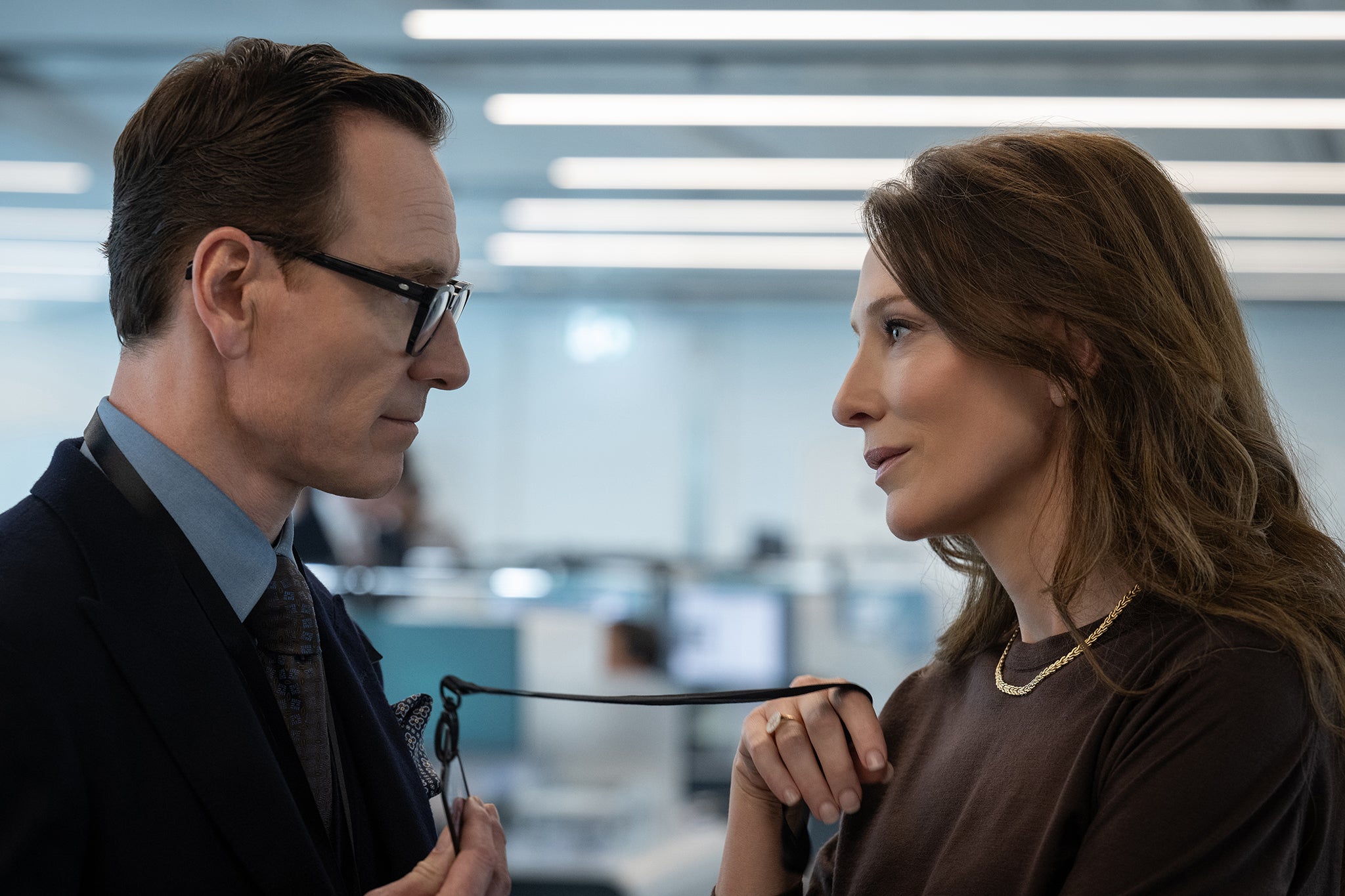 Michael Fassbender and Cate Blanchett in ‘Black Bag’