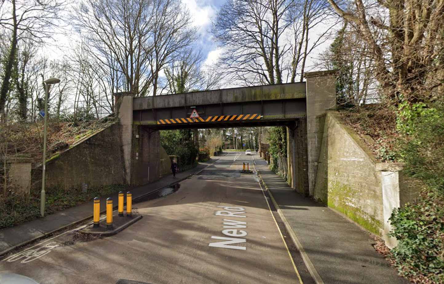 The mannequin was found on a rail bridge in Hythe