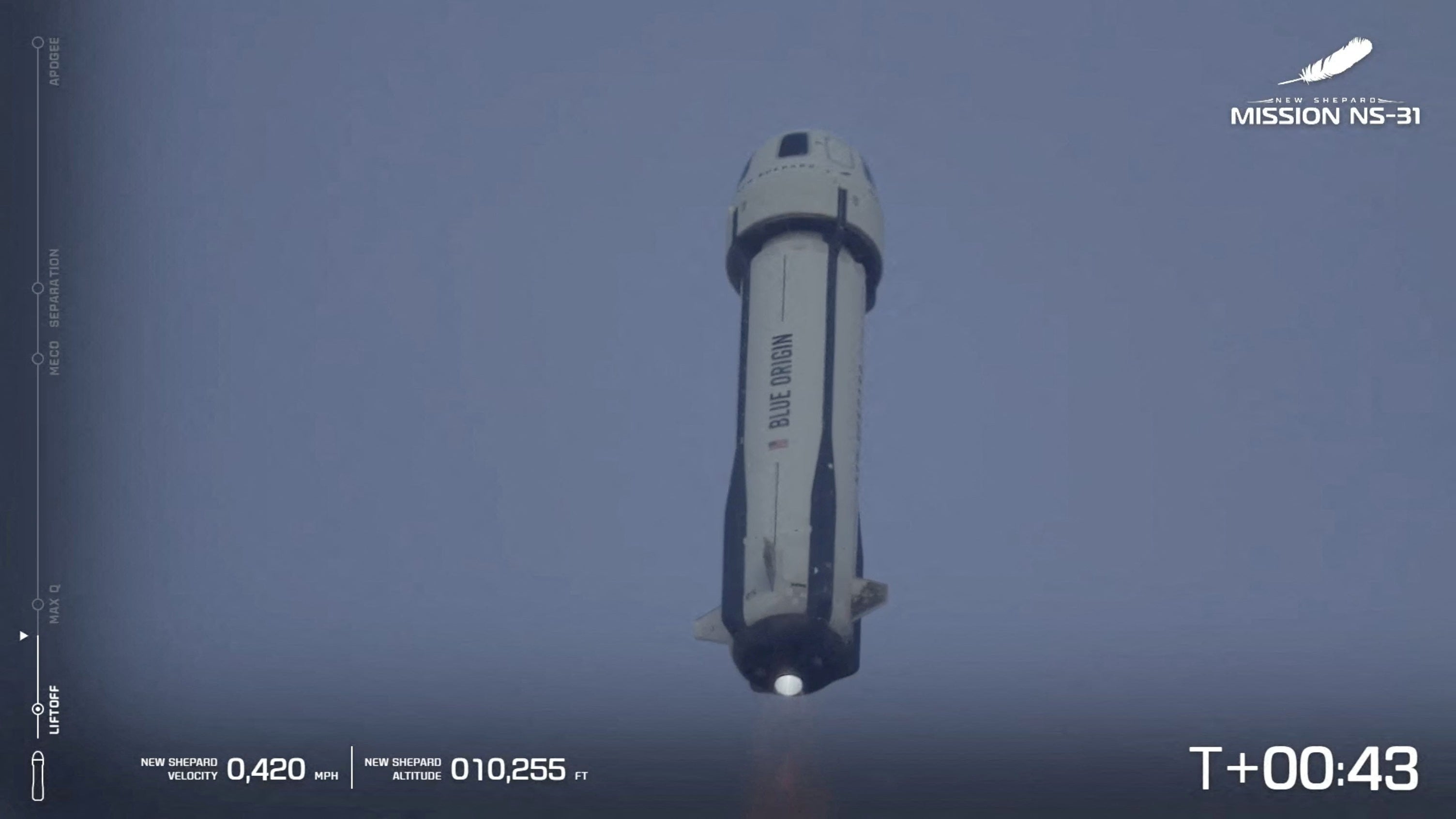 The rocket launch was a success and marks the first launch with an all-female crew since Russian cosmonaut Valentina Tereshkova's solo space flight in 1963