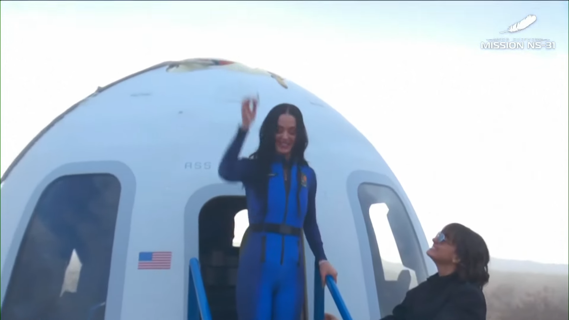 Katy Perry sang ‘What a Wonderful World’ on the Blue Origin space mission