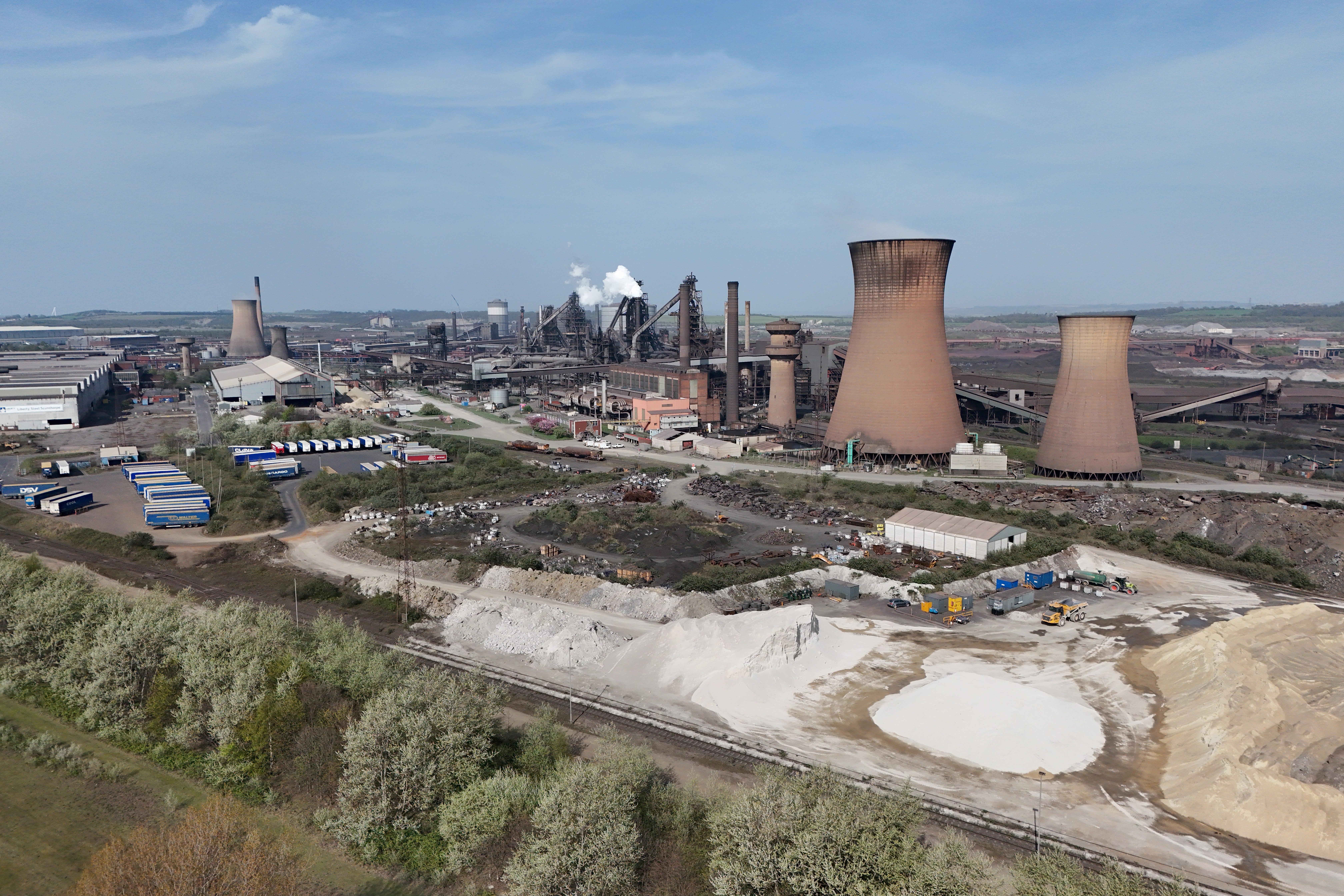 The British Steel works in Scunthorpe, North Lincolnshire (Peter Byrne/PA)