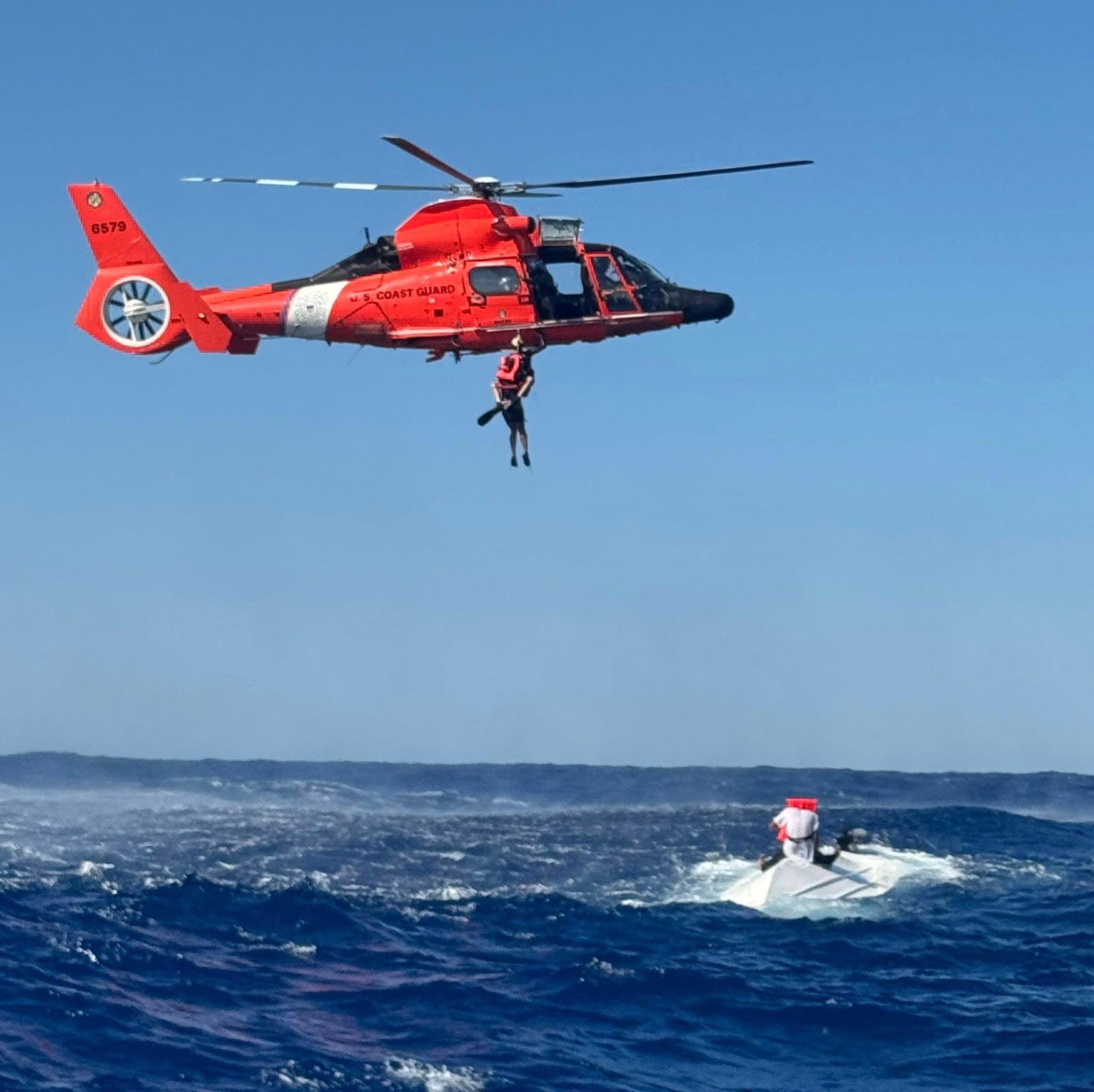 Five people are still missing after a boat capsized almost 22 miles away from the Southeastern Florida coast