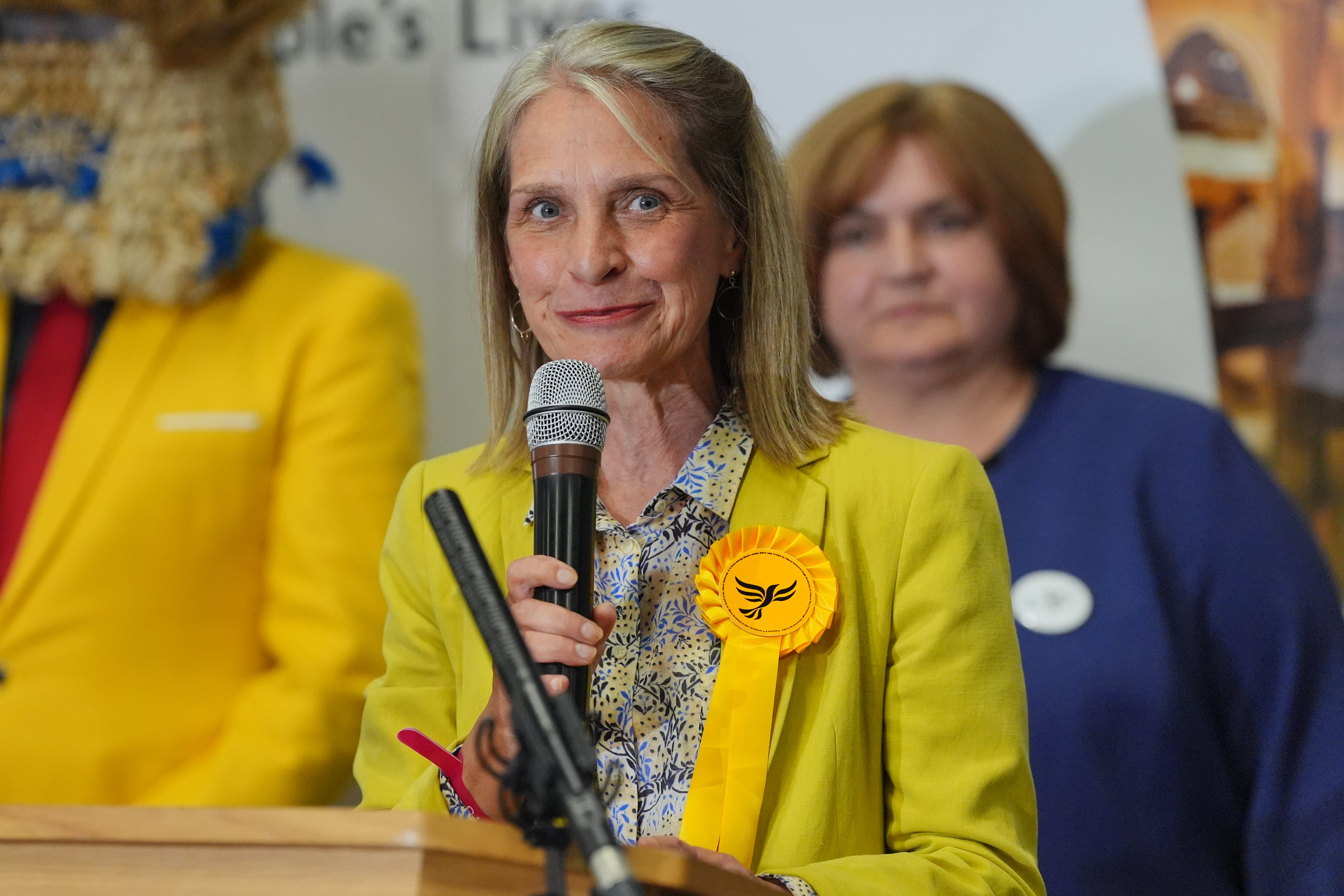 Liberal Democrat MP Wera Hobhouse travelled to Hong Kong on Thursday, was detained at the airport, questioned and put back on a flight to the UK (Jonathan Brady/PA)