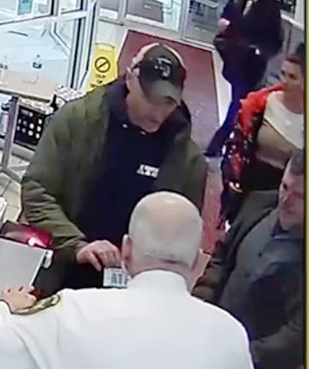 Footage shows the two ICE agents, along with Marquez Colmenarez and two other men, passing through security and entering an elevator