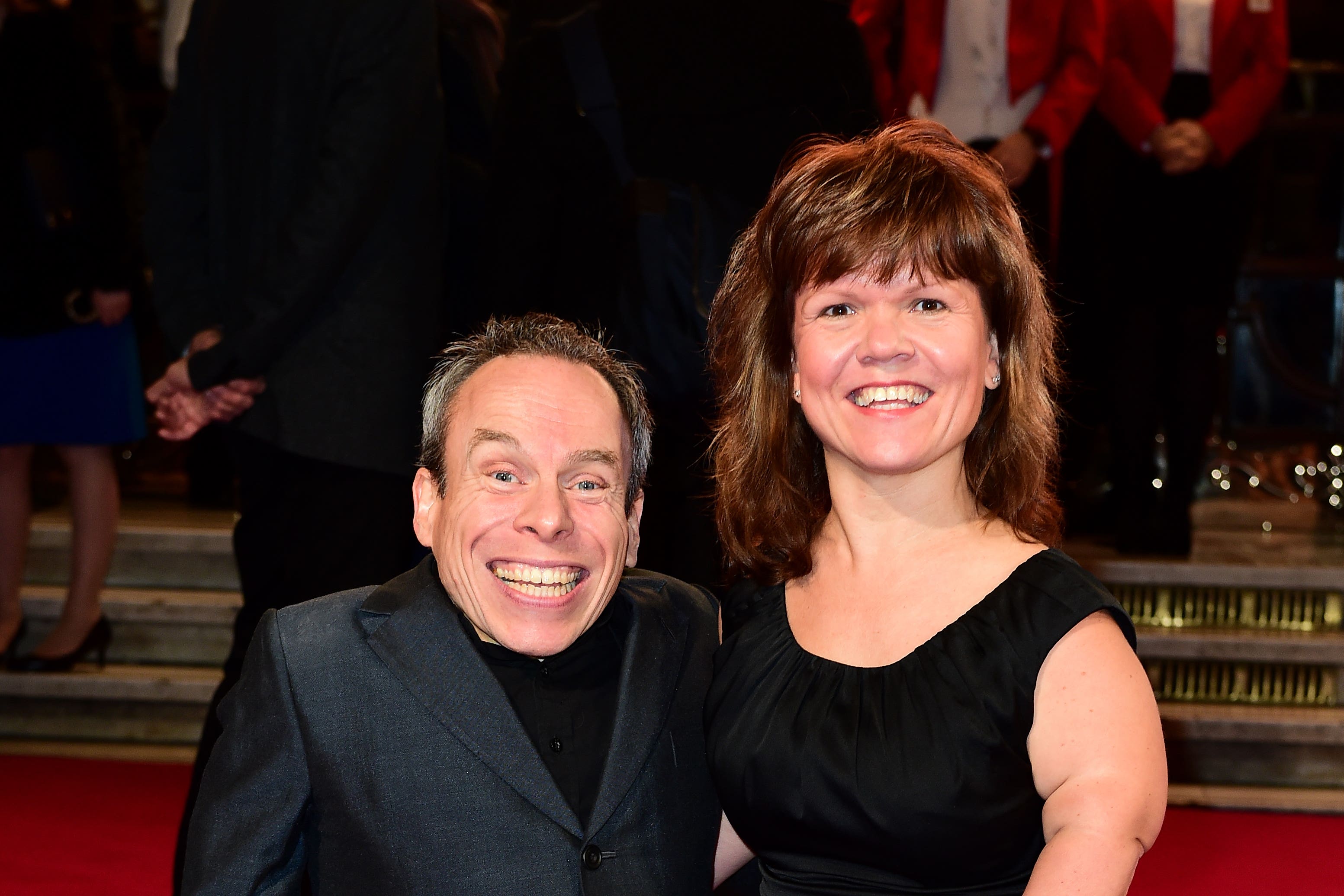 Warwick Davis and Samantha Davis attending the ITV Gala at the London Palladium (Ian West / PA).