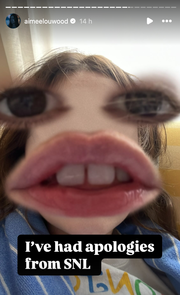 Aimee Lou Wood says SNL have apologised to her