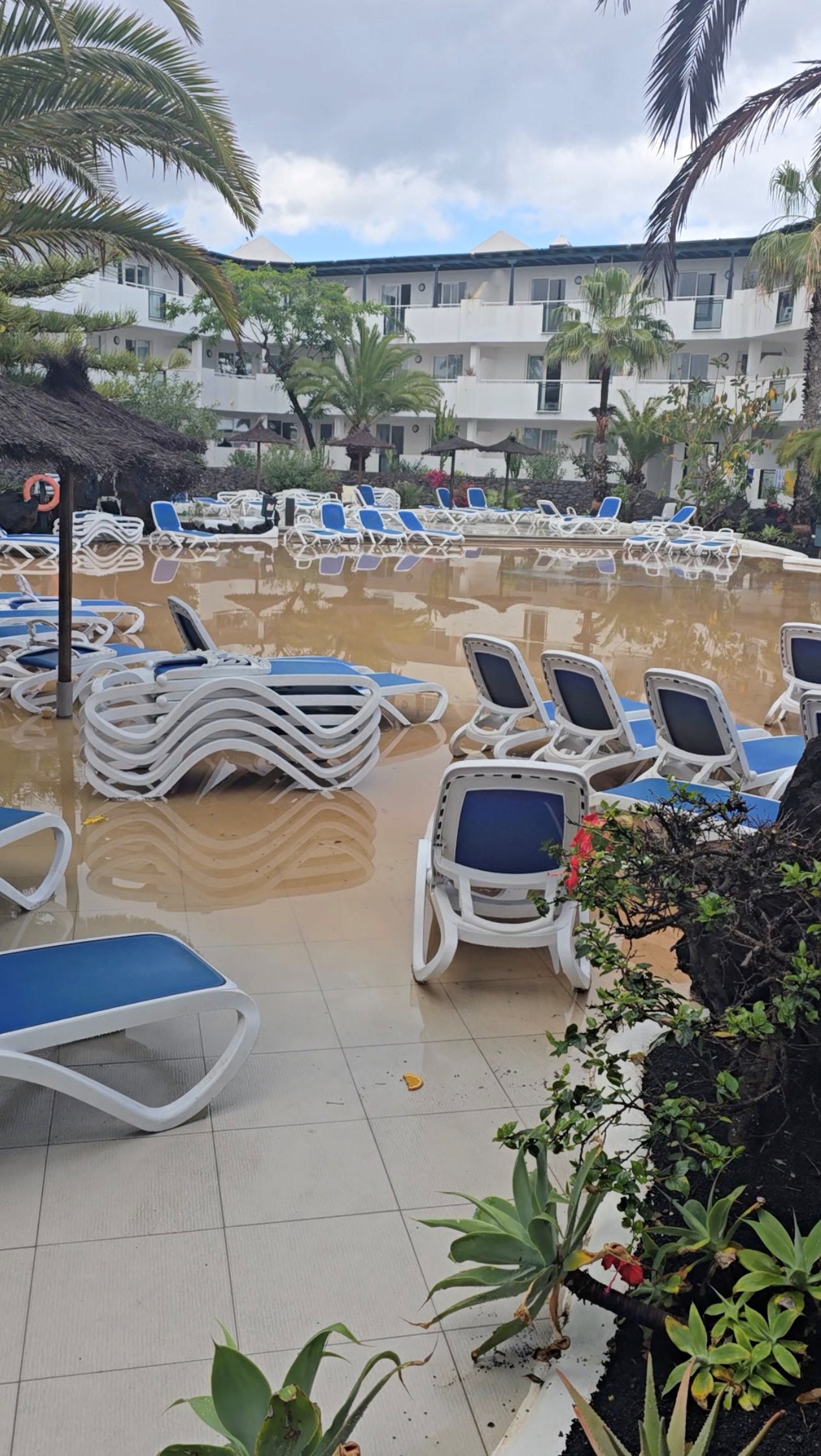 Hotels, homes and roads in the tourist hotspot flooded this weekend