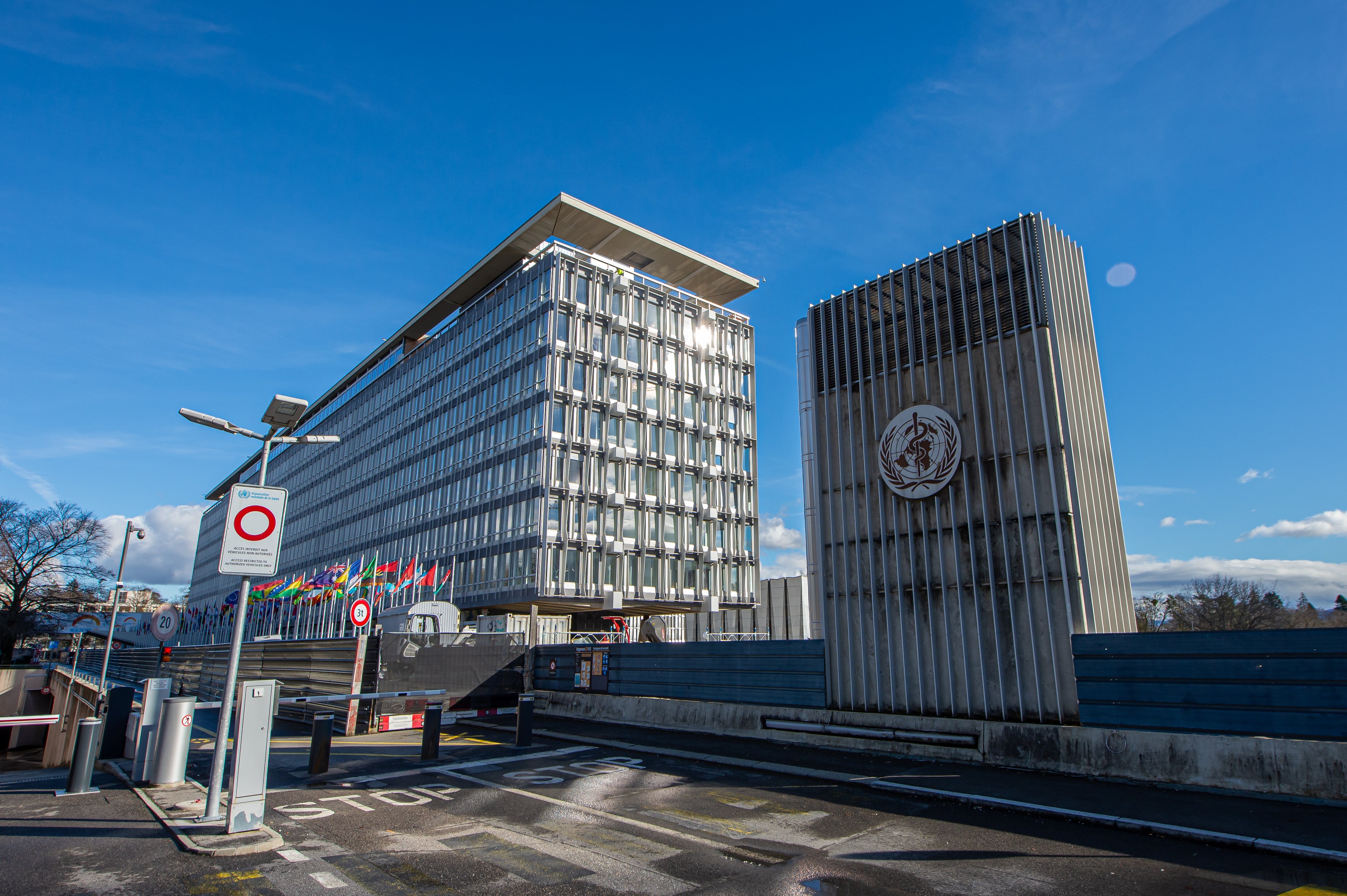 The headquarters of the World Health Organisation (WHO) in Geneva