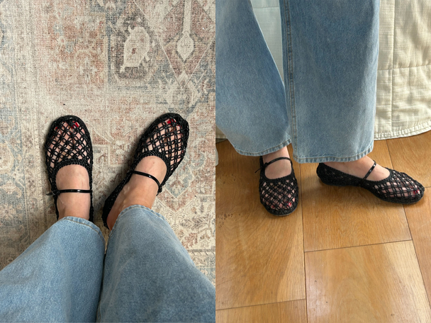 Dear Frances Balla weave strap, black