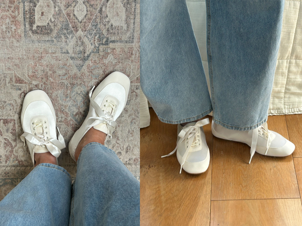 Vivaia lace-up satin sneakerina 