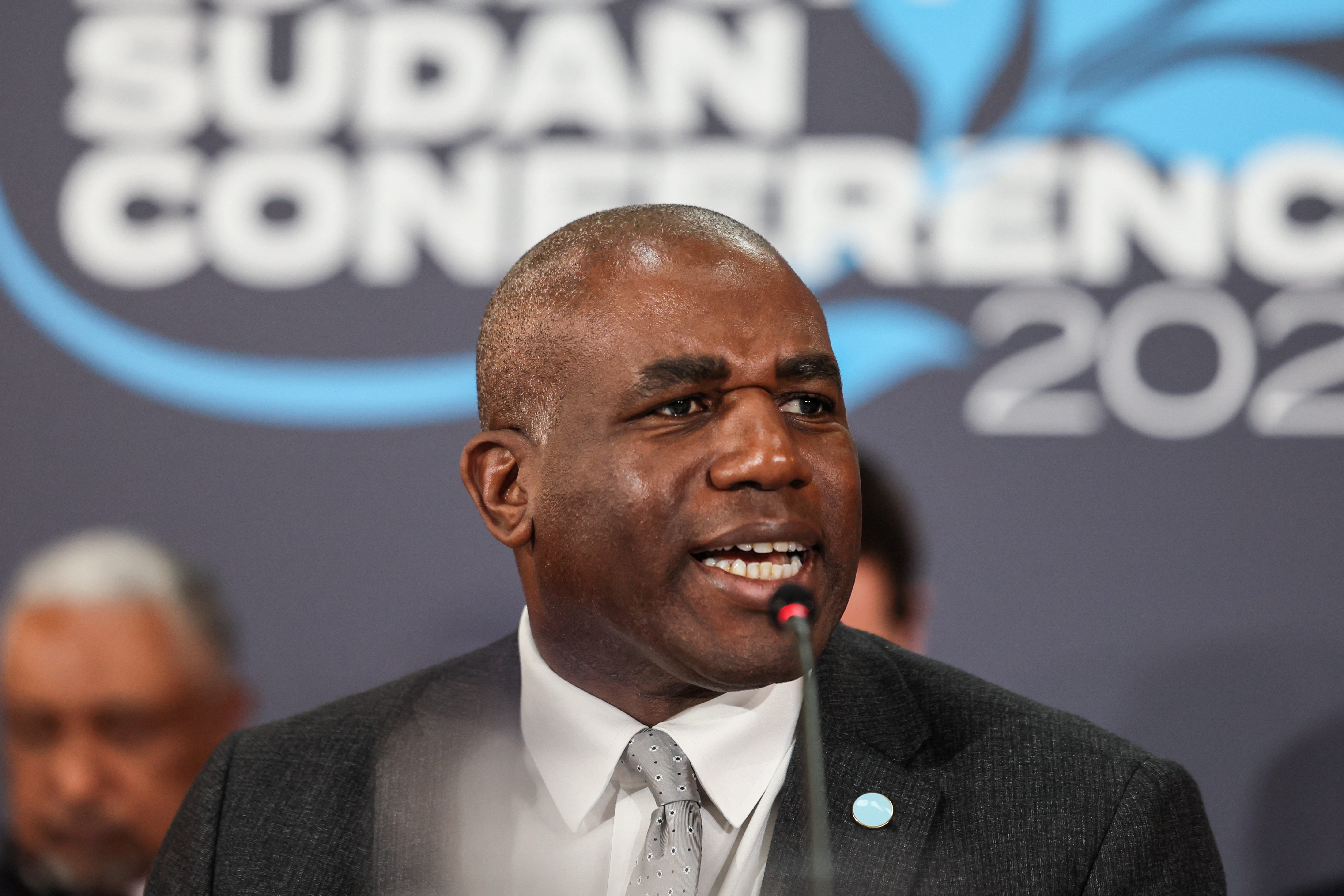 Foreign Secretary David Lammy has urged the warring parties in Sudan to ‘put peace first’ and ensure aid is distributed across the country (Isabel Infantes/PA)