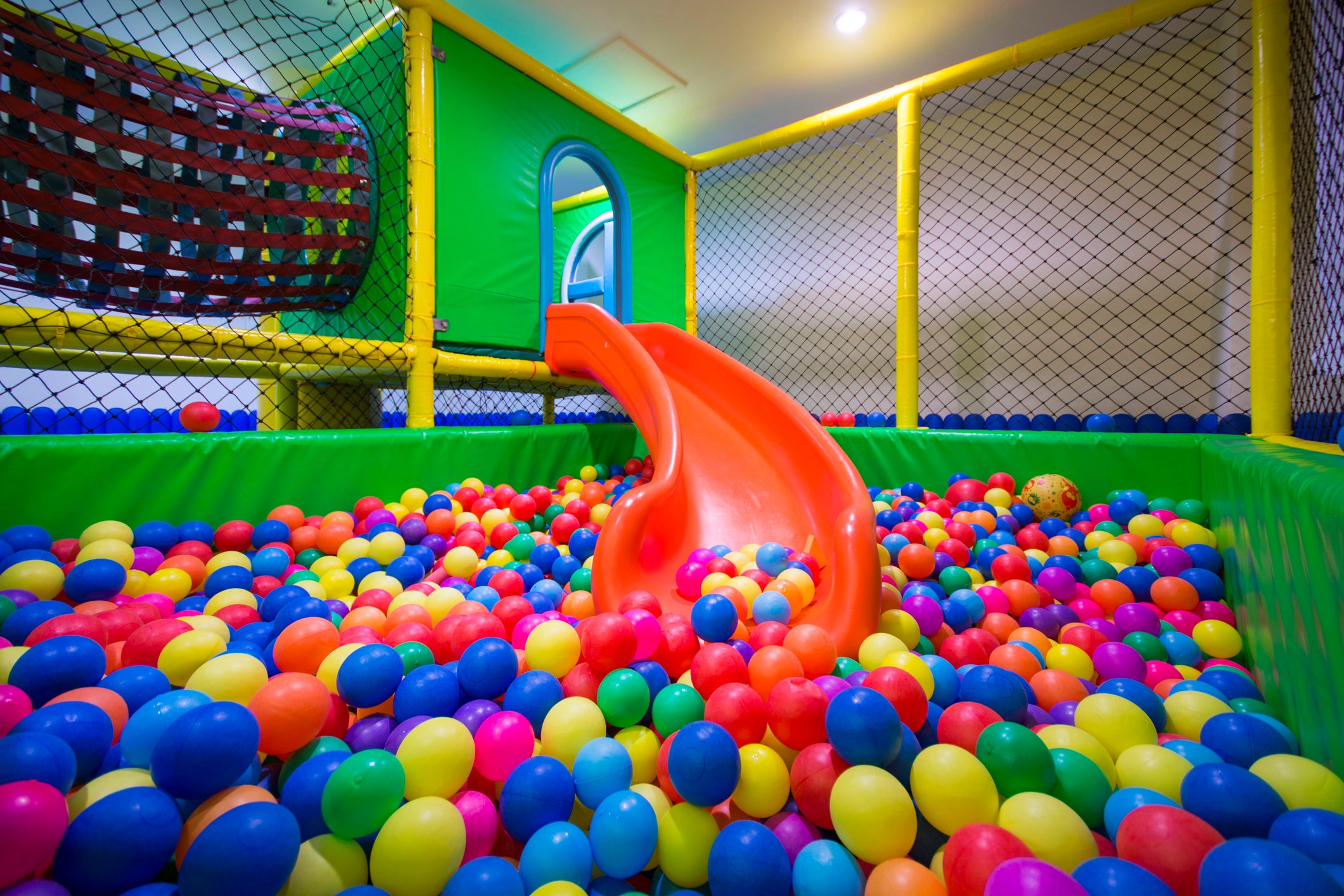 If the kids can’t run wild on the beach, let them do it indoors