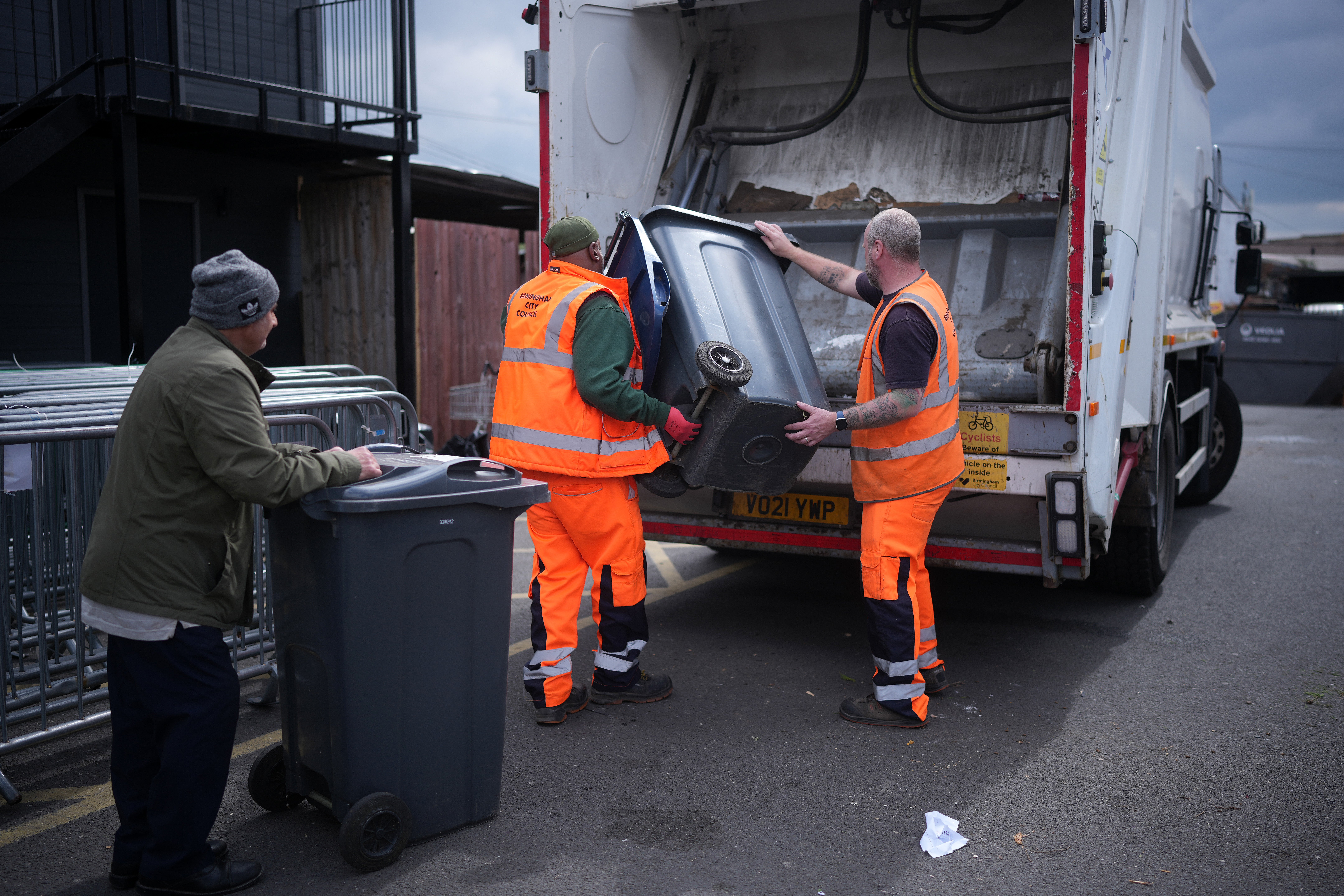 There are 120 bin lorries currently completing waste collection