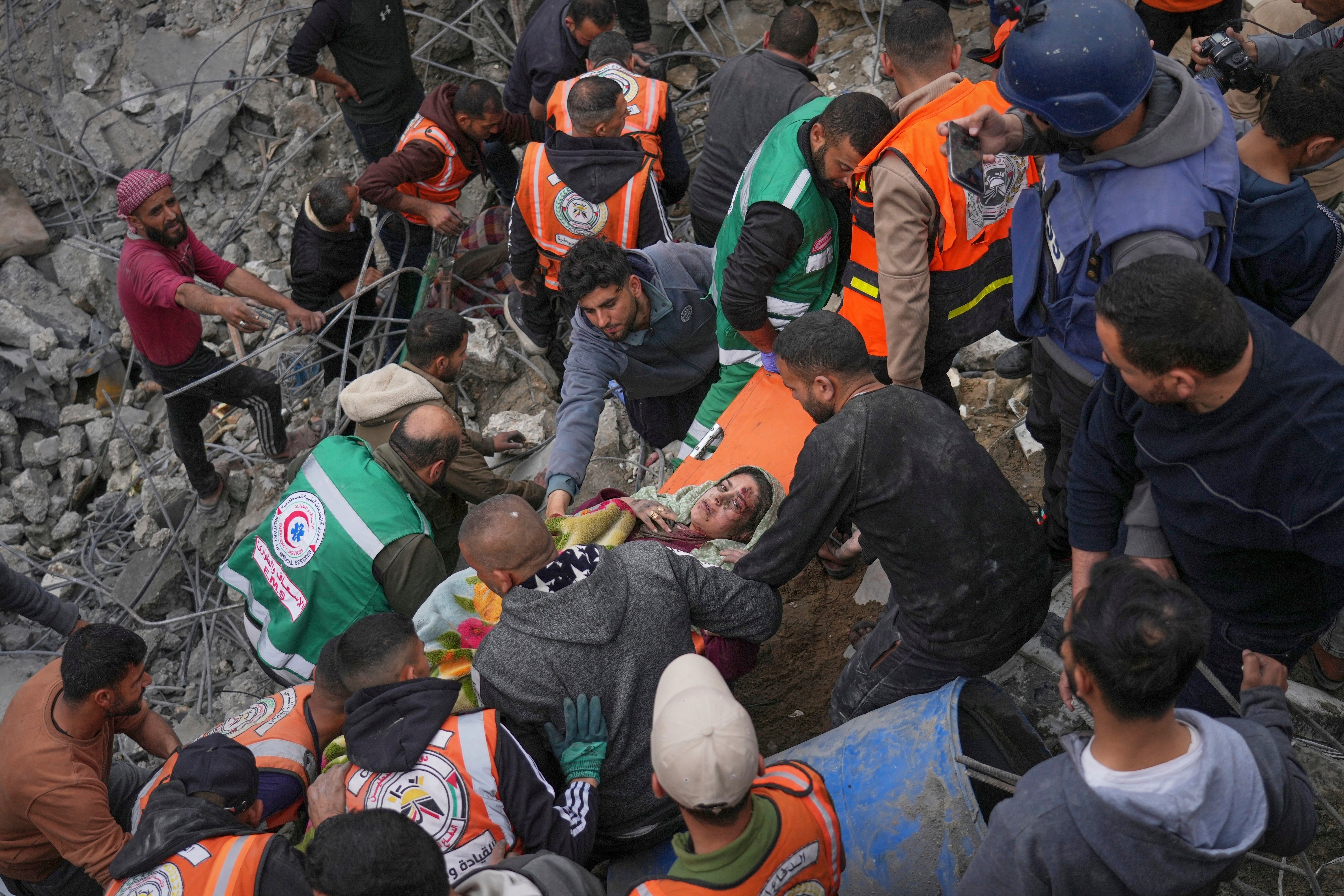 CORRECTION APTOPIX Israel Palestinians Gaza