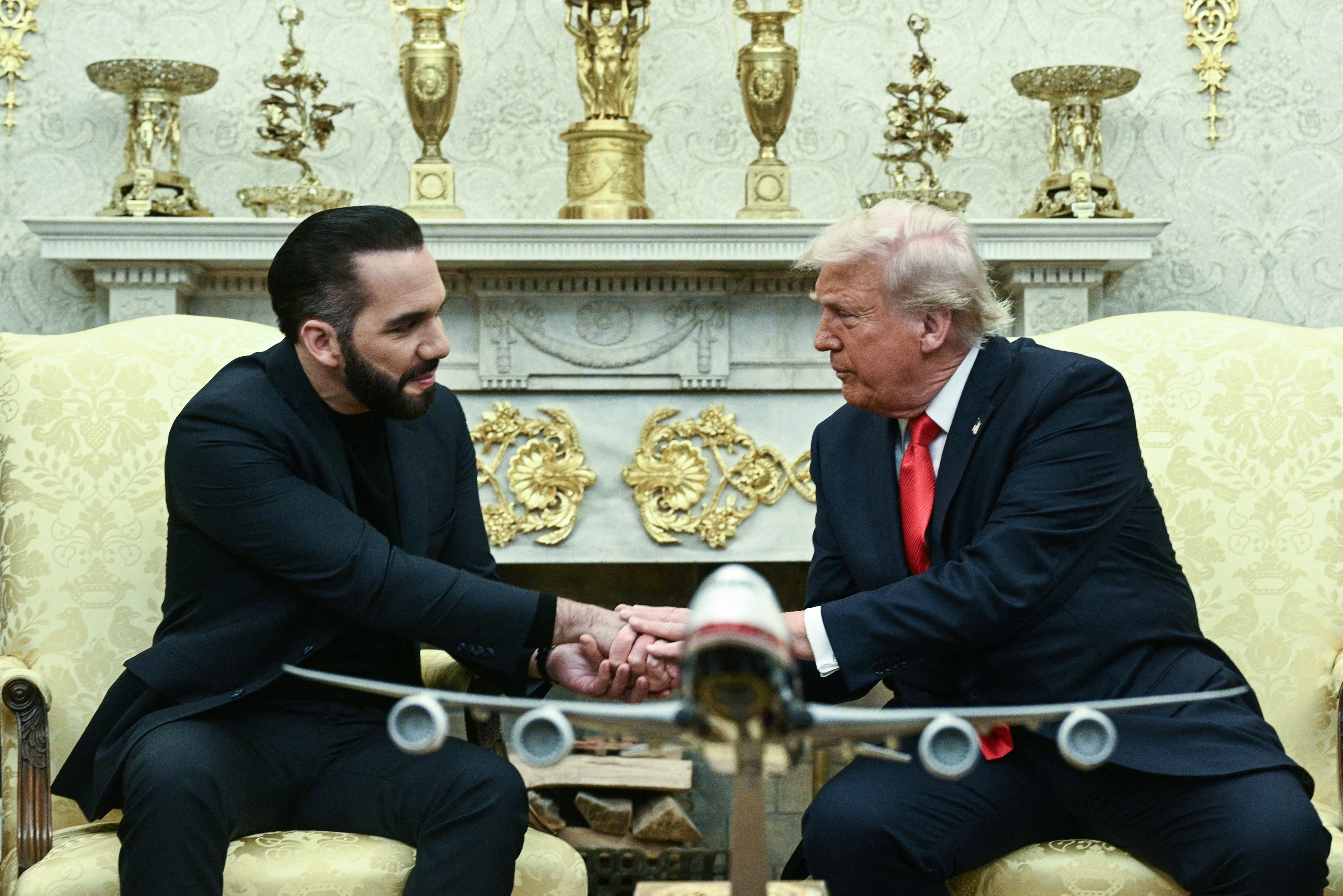 During a White House meeting with El Salvador’s president Nayib Bukele on April 14, Trump said he is ‘all for’ jailing American citizens in that country’s prisons