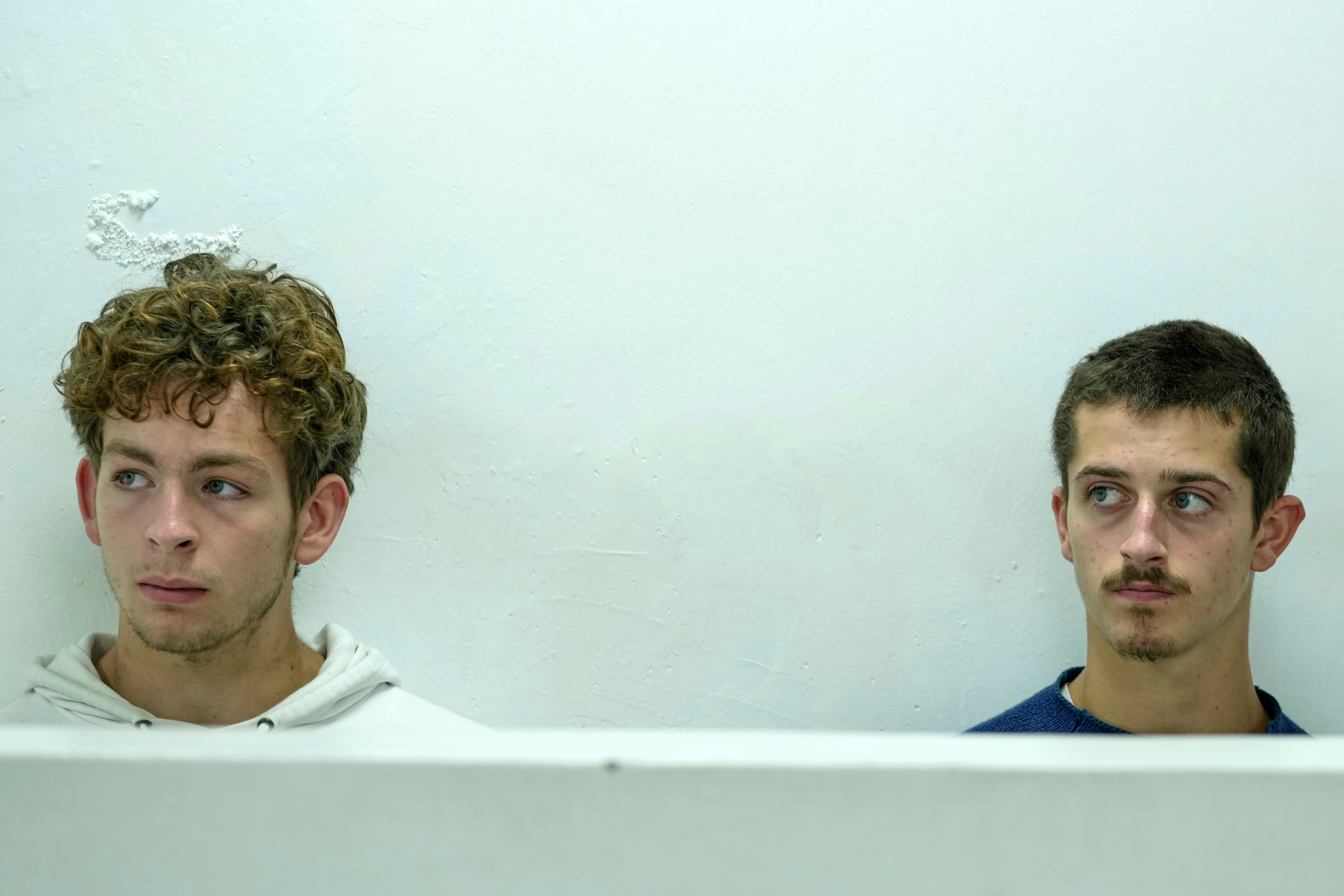 Belgian nationals Lornoy David, left, and Seppe Lodewijckx, right