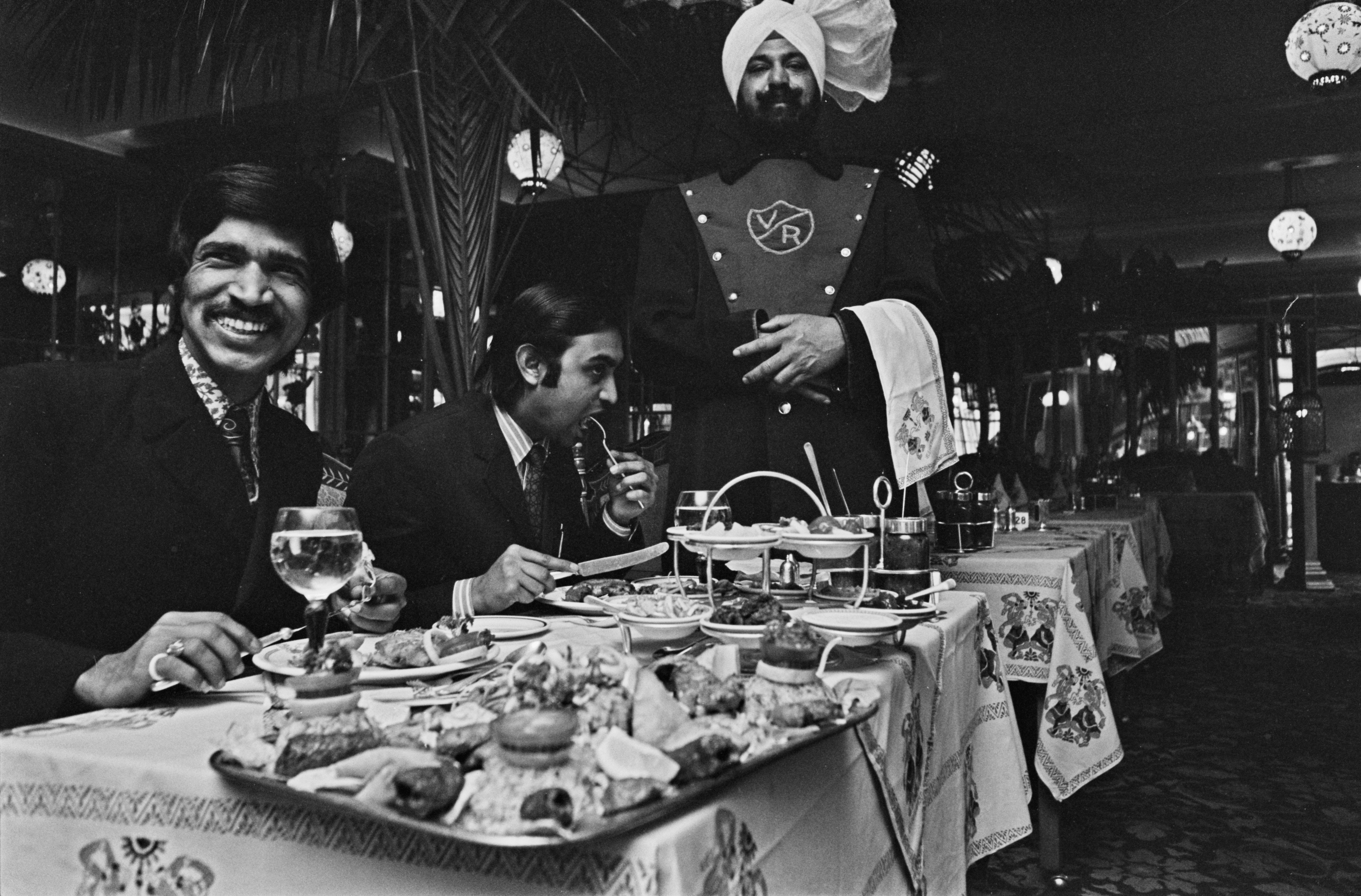 Guests pictured at Veeraswamy in 1973