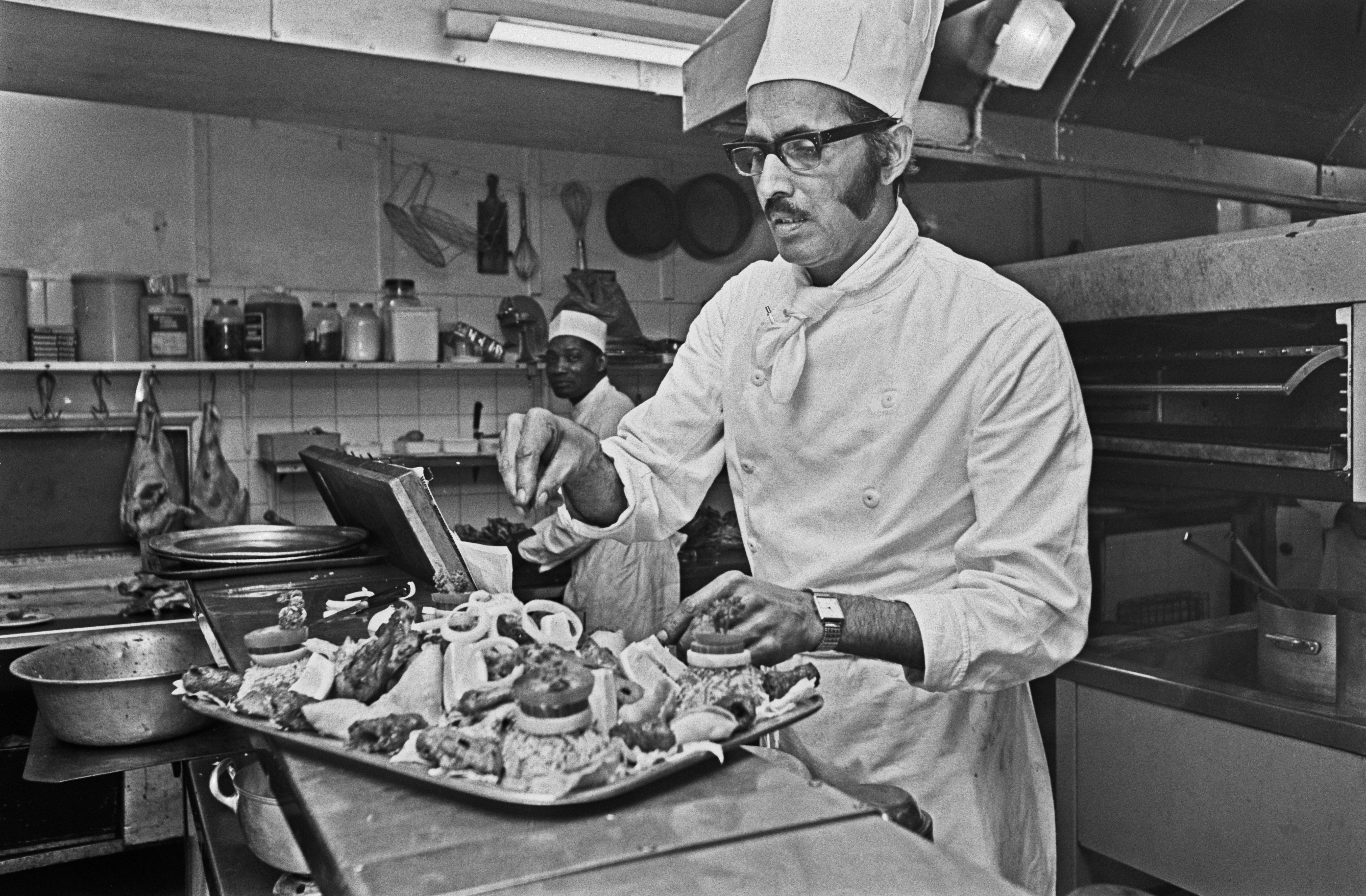 A chef at the Veeraswamy Indian restaurant in May 1973