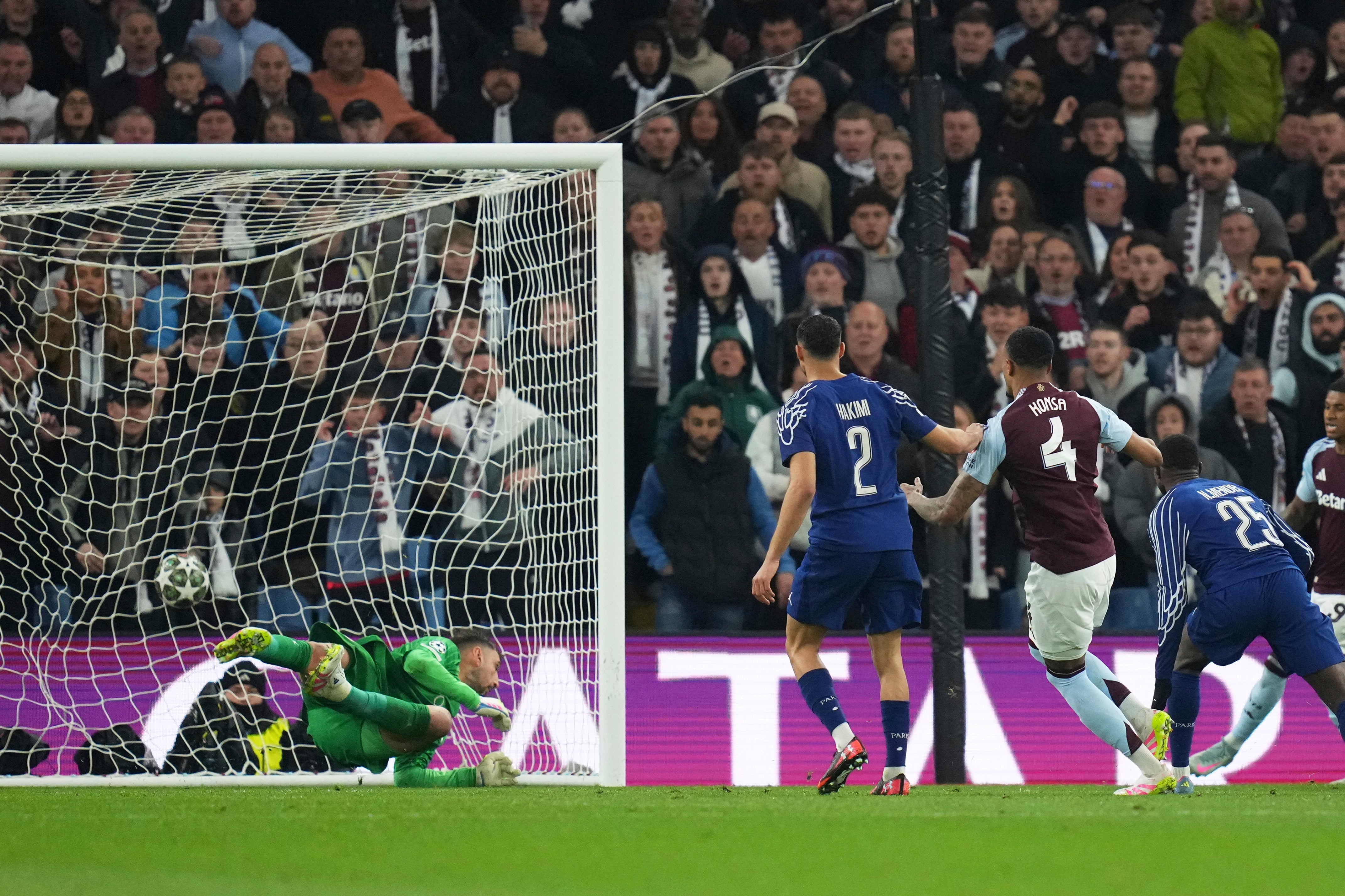 Ezri Konsa’s goal gave Aston Villa hope of an equaliser