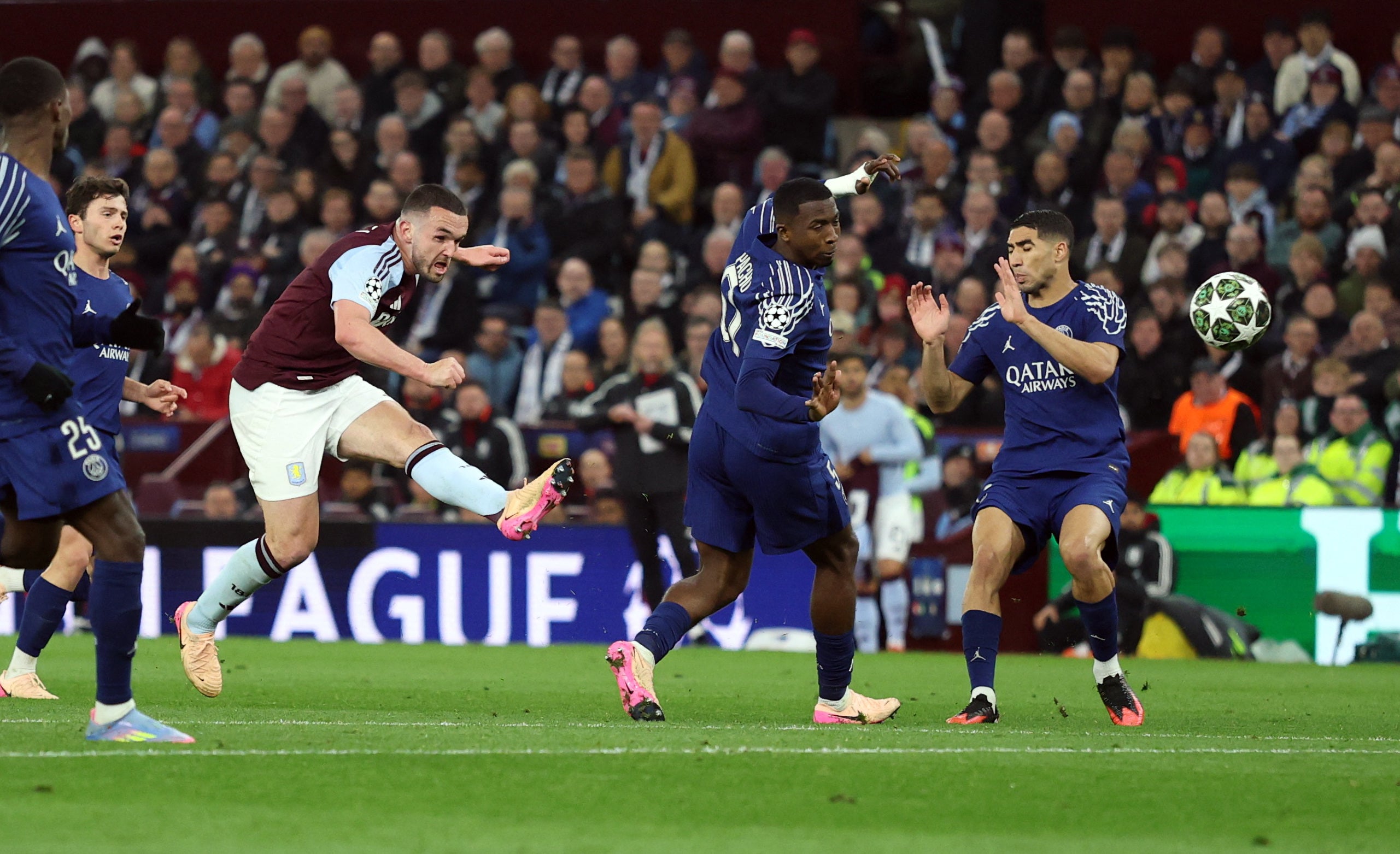 That was despite John McGinn scoring one of three second-leg goals against PSG