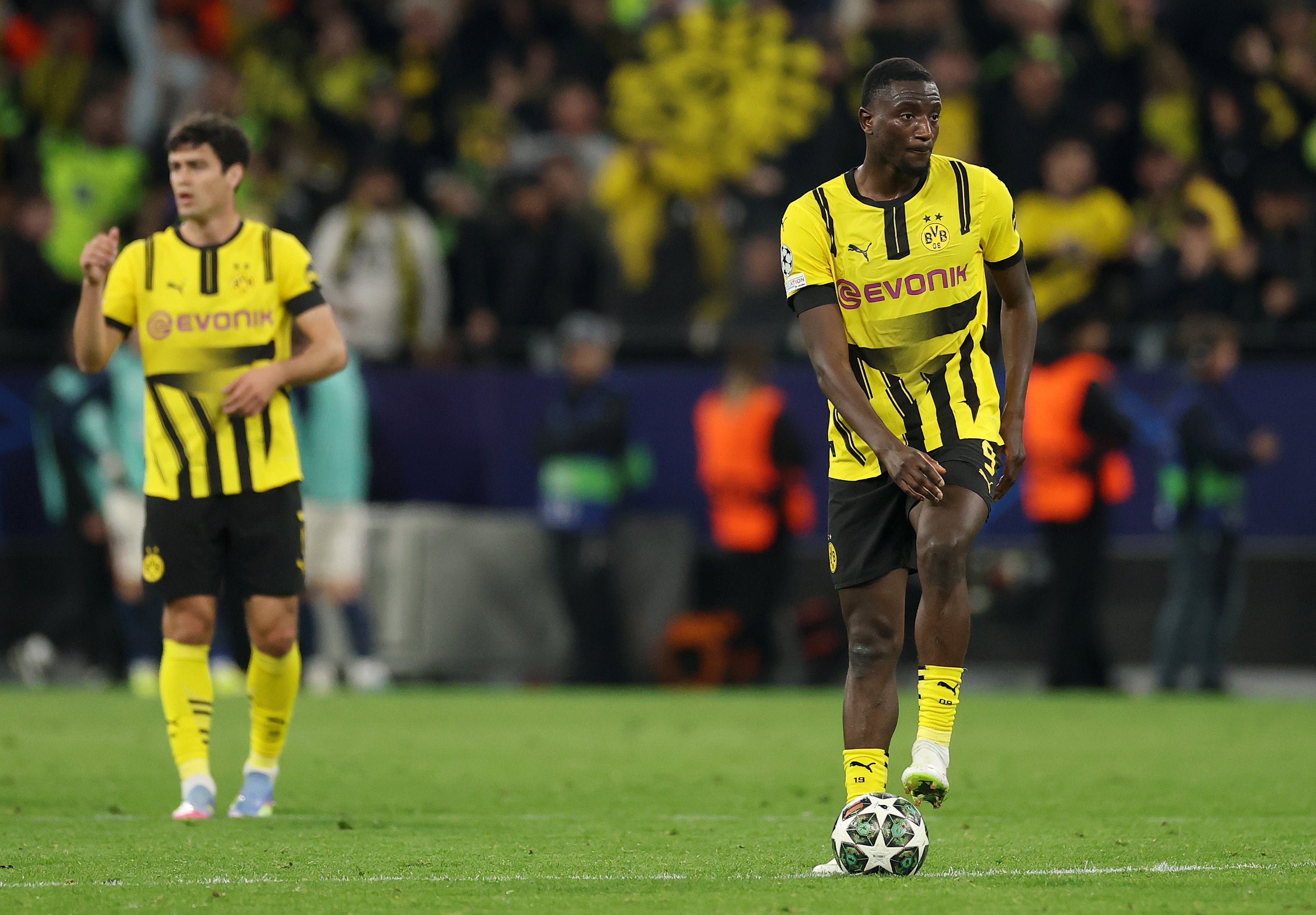 Serhou Guirassy scored a hat-trick for Dortmund but it was not enough