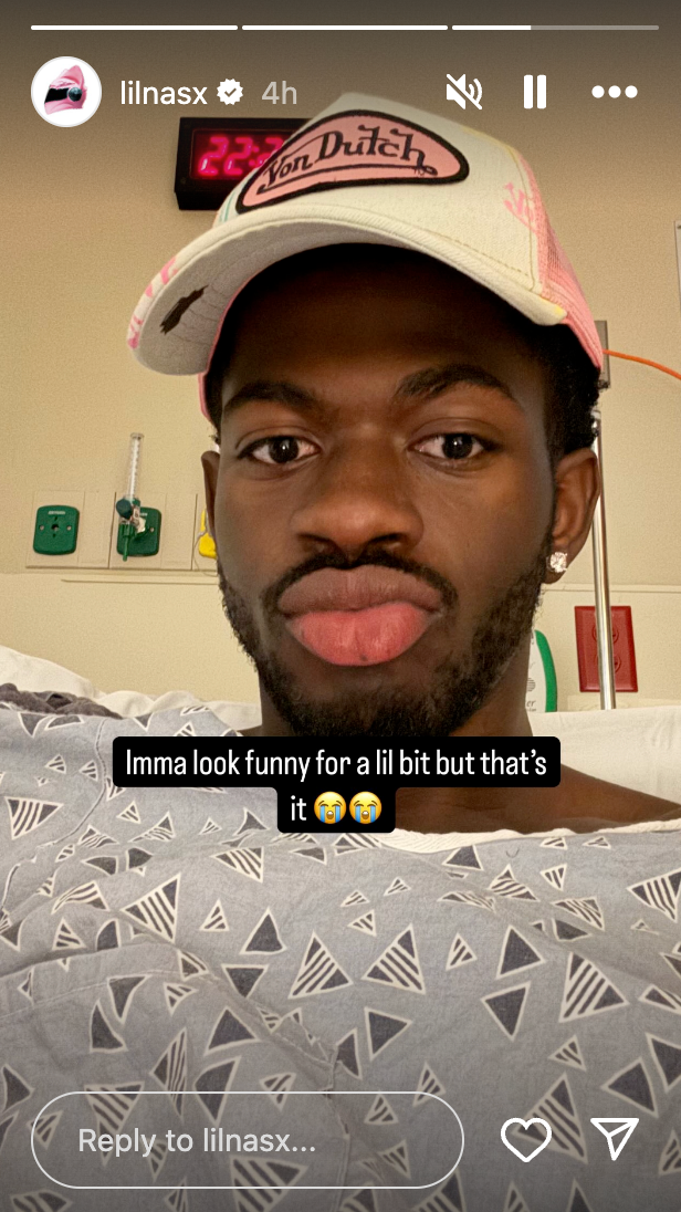 The rapper reassured his fans his condition was not serious