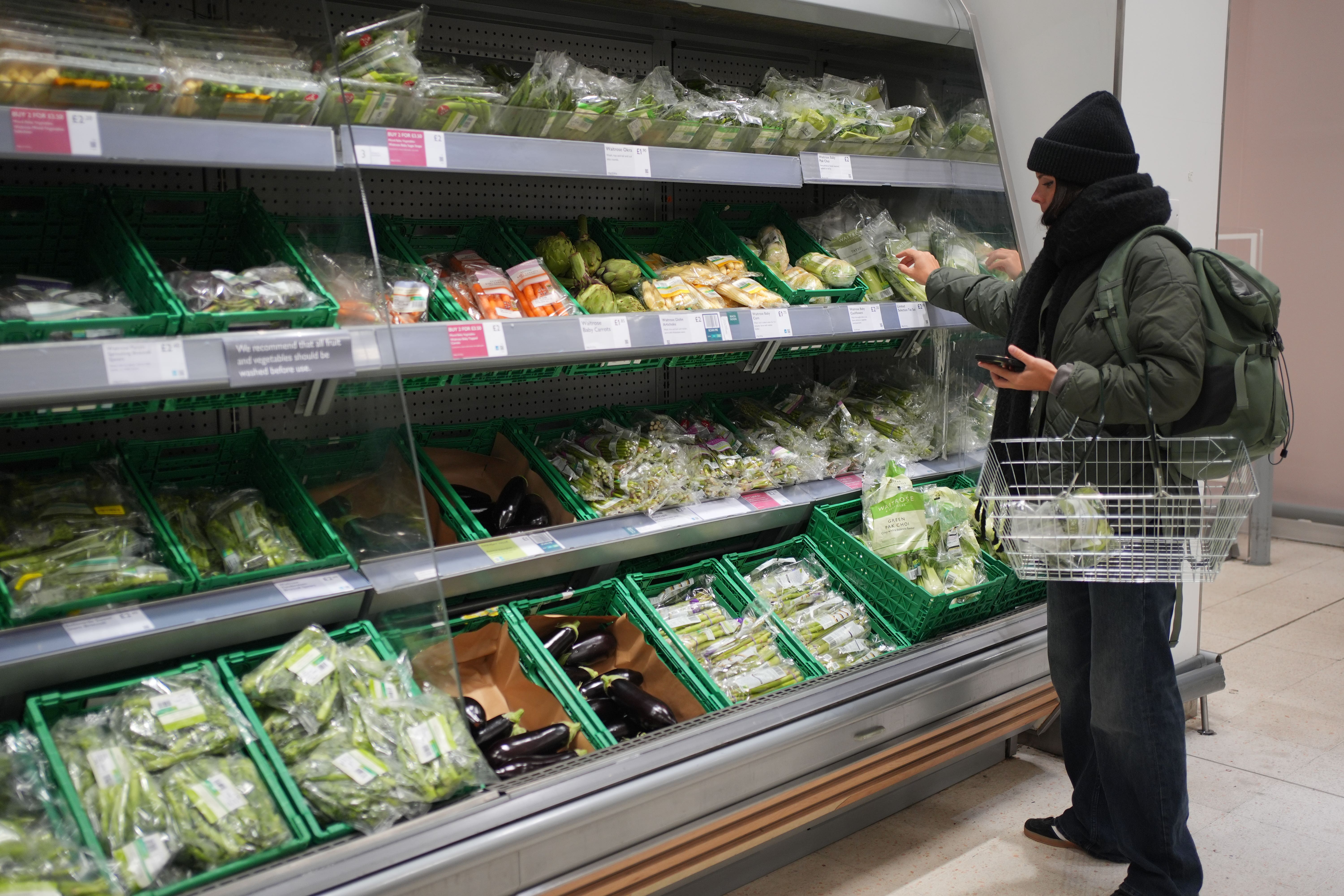 UK inflation declined to 2.6% in March (Yui Mok/PA)