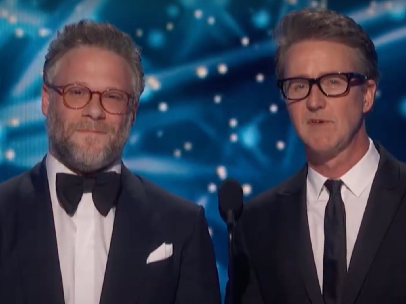 Seth Rogen and Edward Norton at the Breakthrough Prize