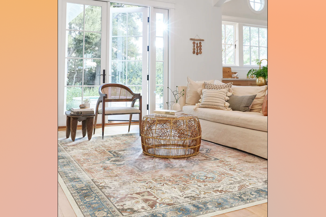 We purposefully spilt drinks to see how the washable rug coped